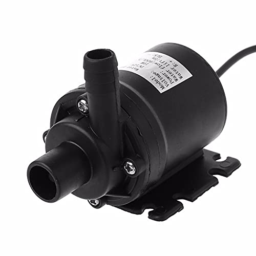12V Solar Brushless DC Water Pump - 800L/H 5m High Flow Circulating Pump, 19W Durable Submersible Pump for Aquariums, Hydroponics, Solar Water Systems & Outdoor Fountains