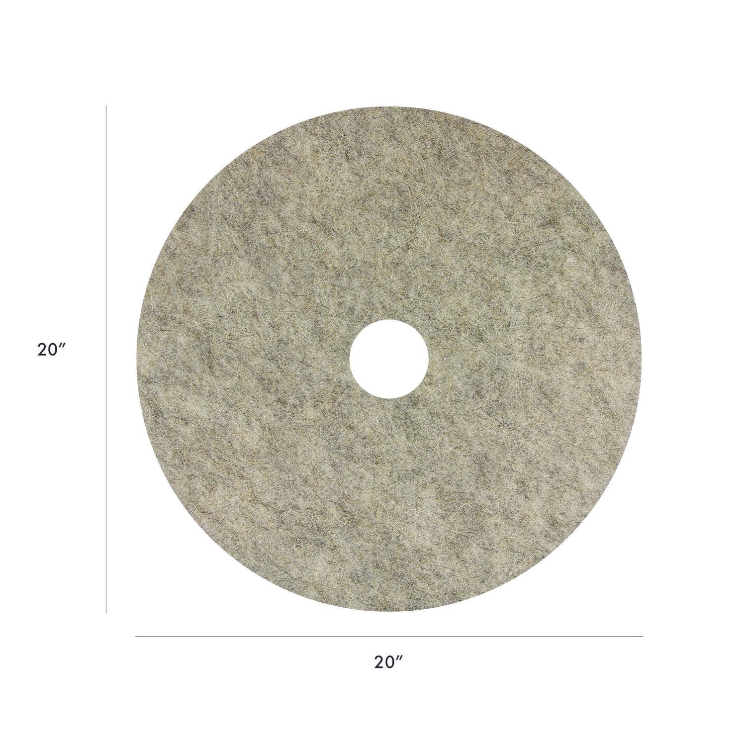 Americo® Porko Plus Burnishing Pads - 20 Inch Diameter, Brown (Pack of 5) - High-Performance Floor Polishing & Buffing Pads for Wood, Concrete & Tile Floors - Professional Cleaning & Maintenance Supplies