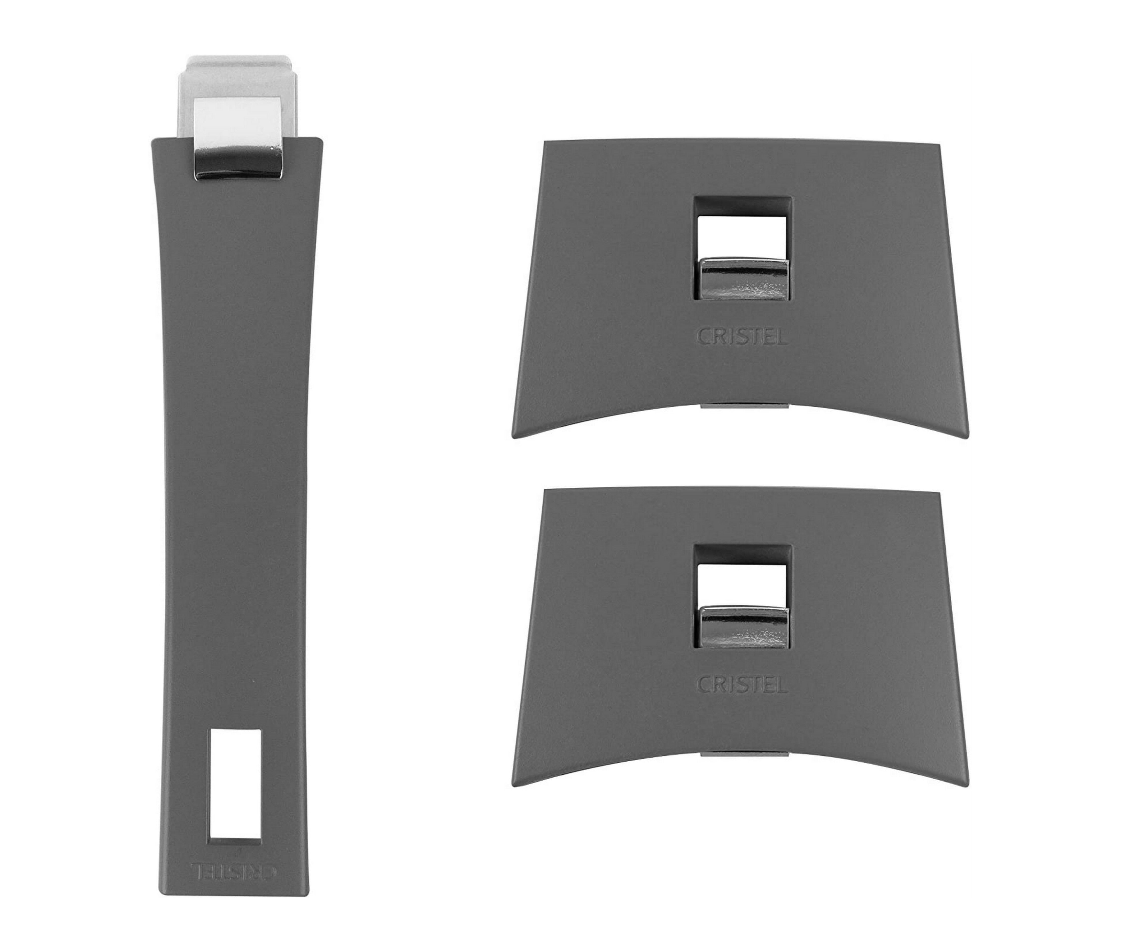 Cristel Mutine Stainless Steel Pot Lid Handle Set - Grey - Durable & Heat-Resistant for Cooking, Baking & Kitchen Use