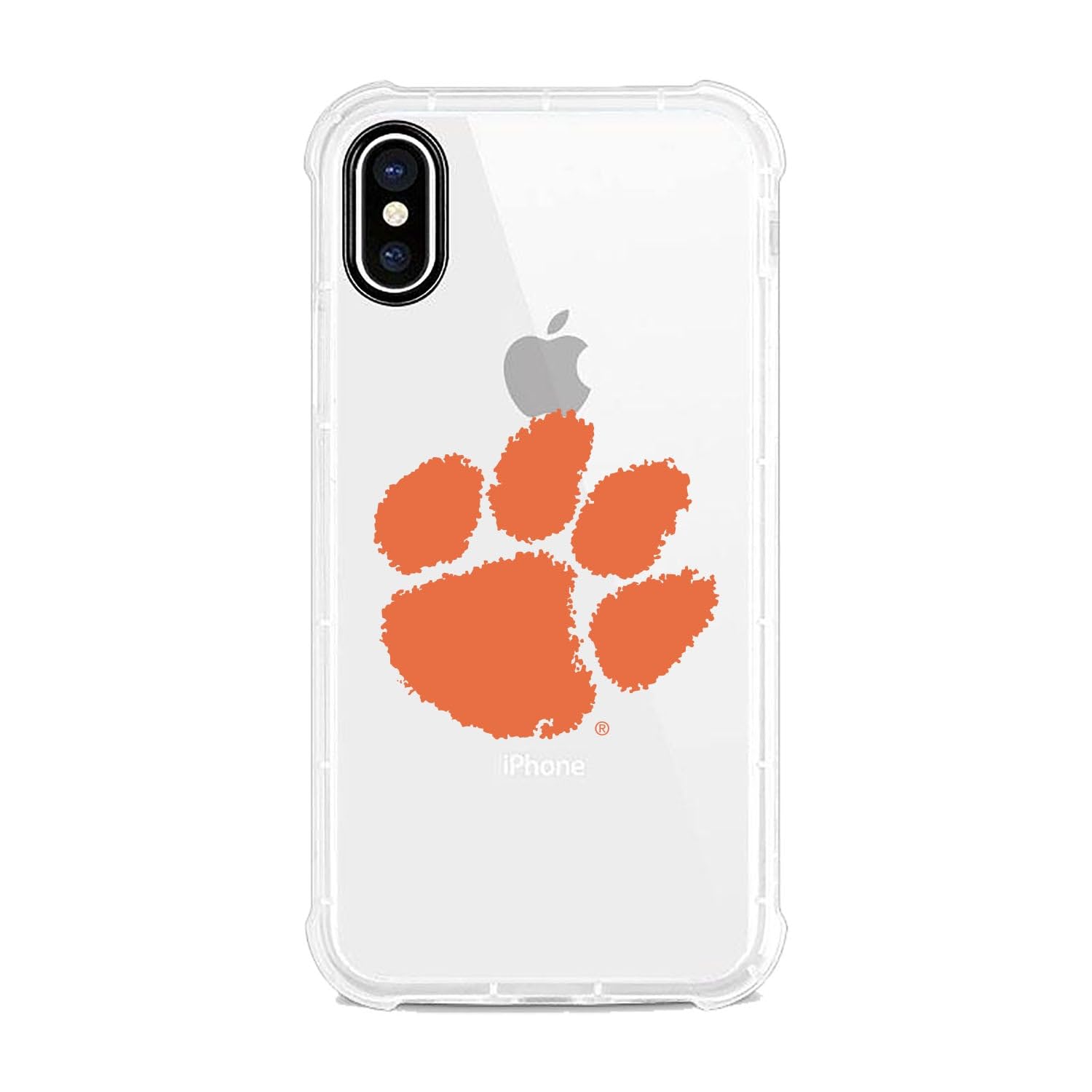 OTM Essentials Clemson University iPhone 13 Pro Max Case - Shockproof Tough Edge Protection - Classic White Design - Perfect for Students, Alumni & Game Day Fans
