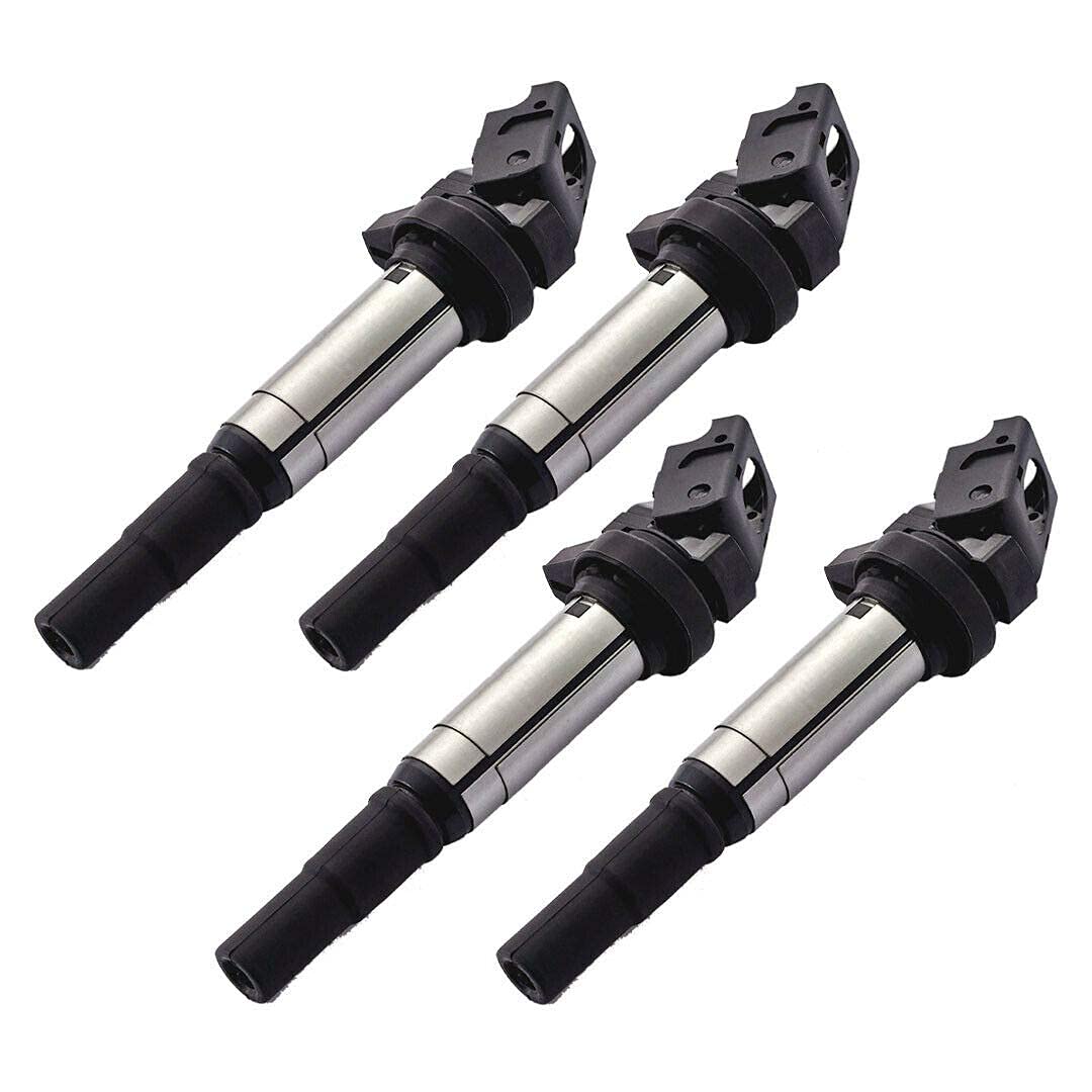 High Performance Ignition Coil Pack & Iridium Spark Plug Set - Compatible with Mini Cooper Countryman/Paceman 1.6L 2.0L 1.5L L4 (2010-2014) - Replaces UF-598 UF598 12137575010 19005293 ZQR8SI302 - Perfect for Engine Performance Upgrade & Maintenance