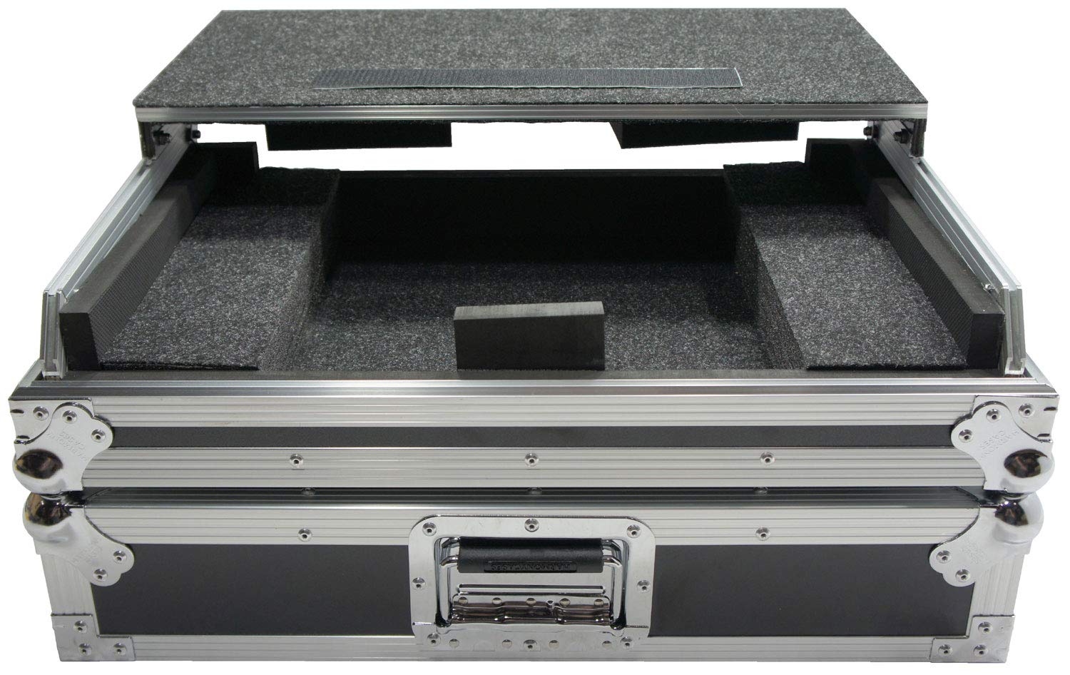 Numark NV II DJ Case - Harmony Audio HCNVLT Flight Glide Laptop Stand & Custom Road Case for DJ Equipment | Perfect for Club Gigs, Touring & Mobile DJ Setup