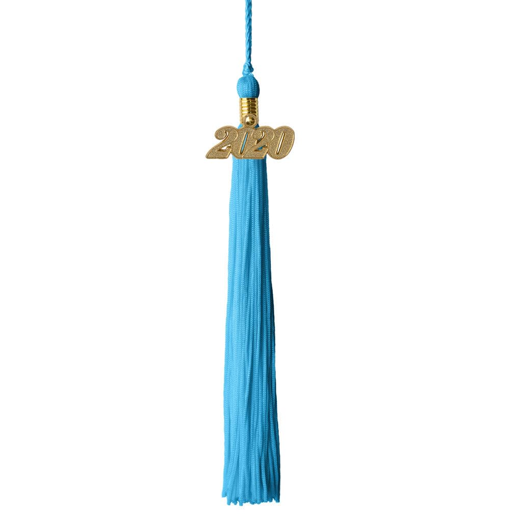 2020 Graduation Tassel with Gold Charm - Vintage Old Gold Tassel for Graduation Ceremony, Commencement, Yearbook & Keepsake