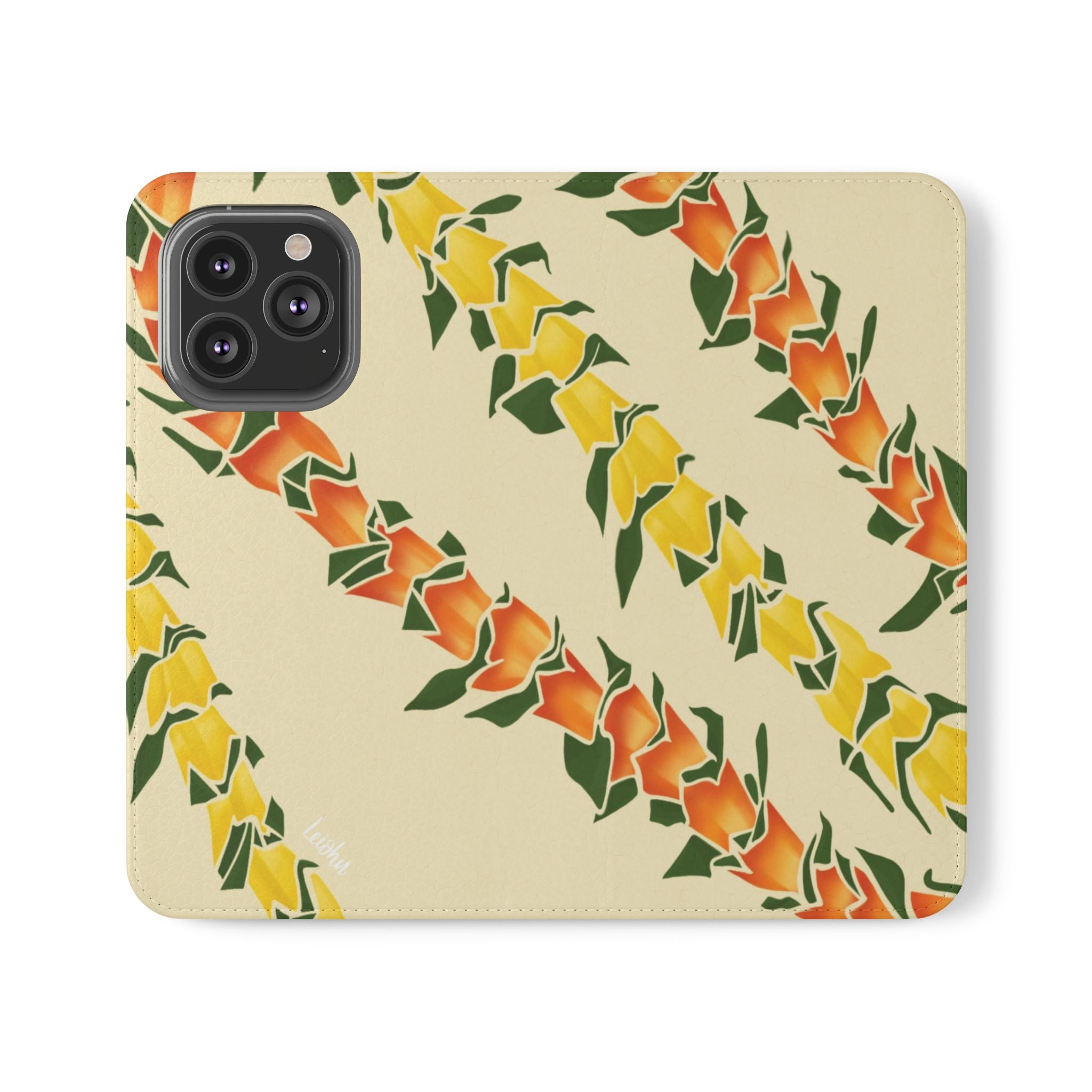 Hala Lei Folio Case for iPad - Premium PU Leather Protective Cover with Hand Strap & Card Slots, Perfect for Work, Travel, and Everyday Use