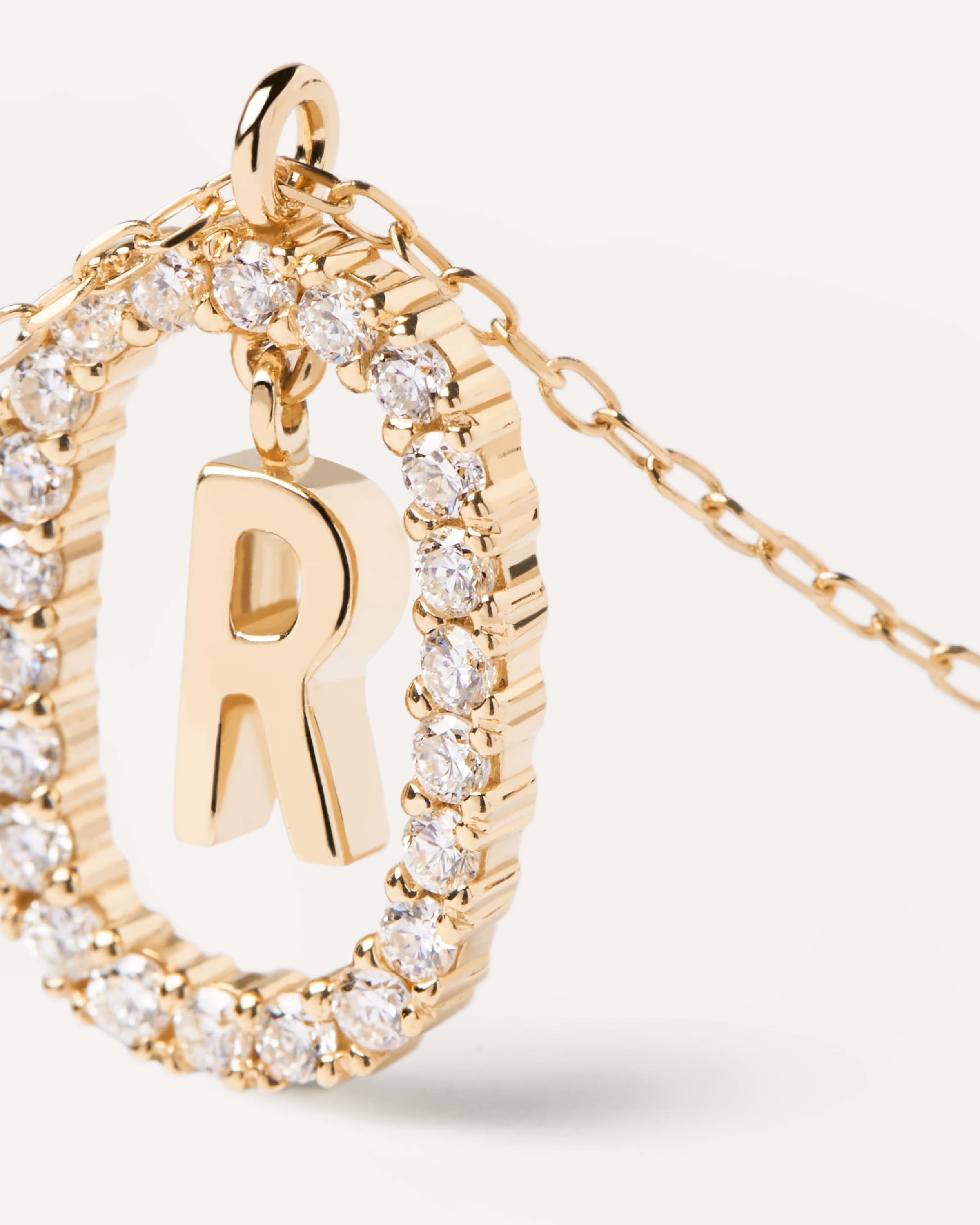 14K Gold Letter R Necklace with Diamonds - Elegant Personalized Jewelry for Women - Perfect for Birthdays, Anniversaries & Gifts