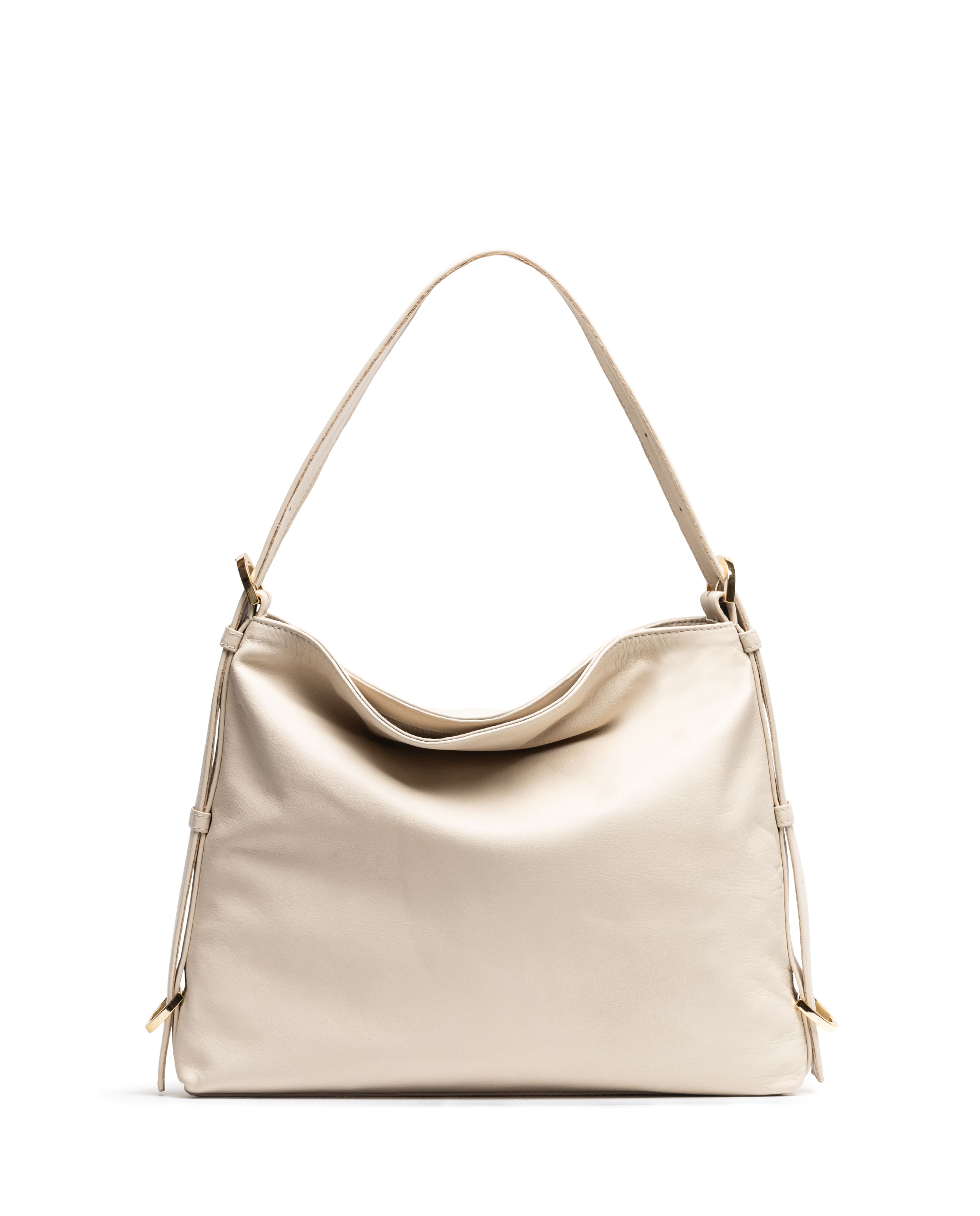 Unisa Ivory Leather Shoulder Bag for Women - Elegant Crossbody Purse with Adjustable Strap, Perfect for Work, Travel & Everyday Use