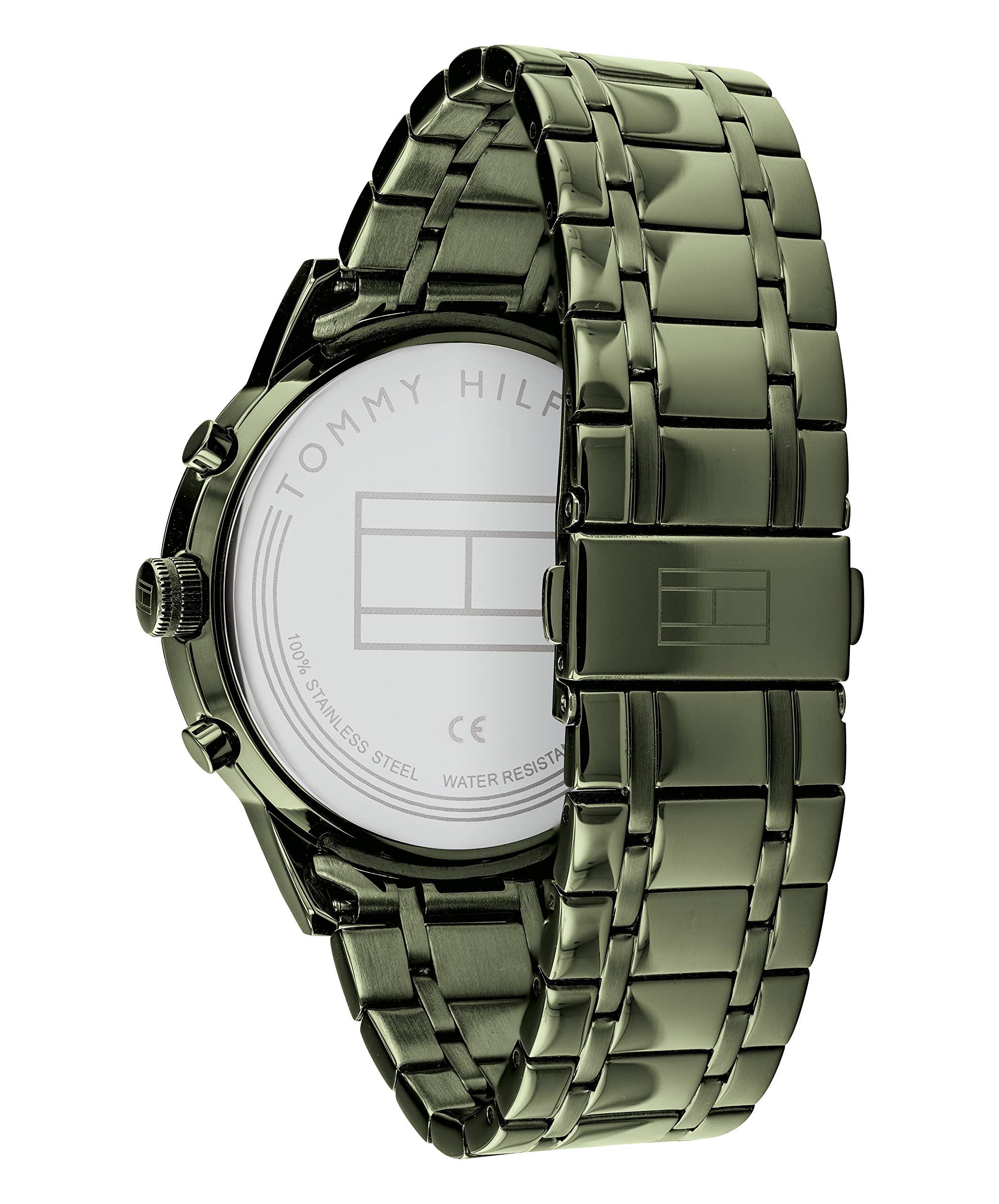 Tommy Hilfiger Men's Analog Quartz Watch - Stainless Steel Bracelet or Leather Strap - Water Resistant, Date Display - Perfect for Business, Casual & Formal Occasions