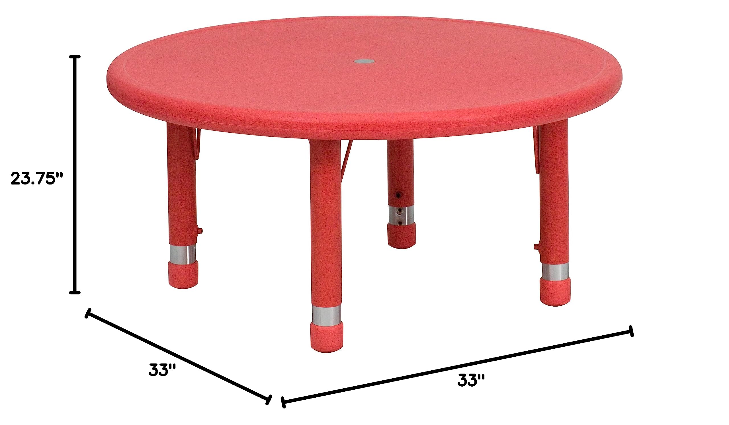 Flash Furniture Red Preschool Activity Table - 33