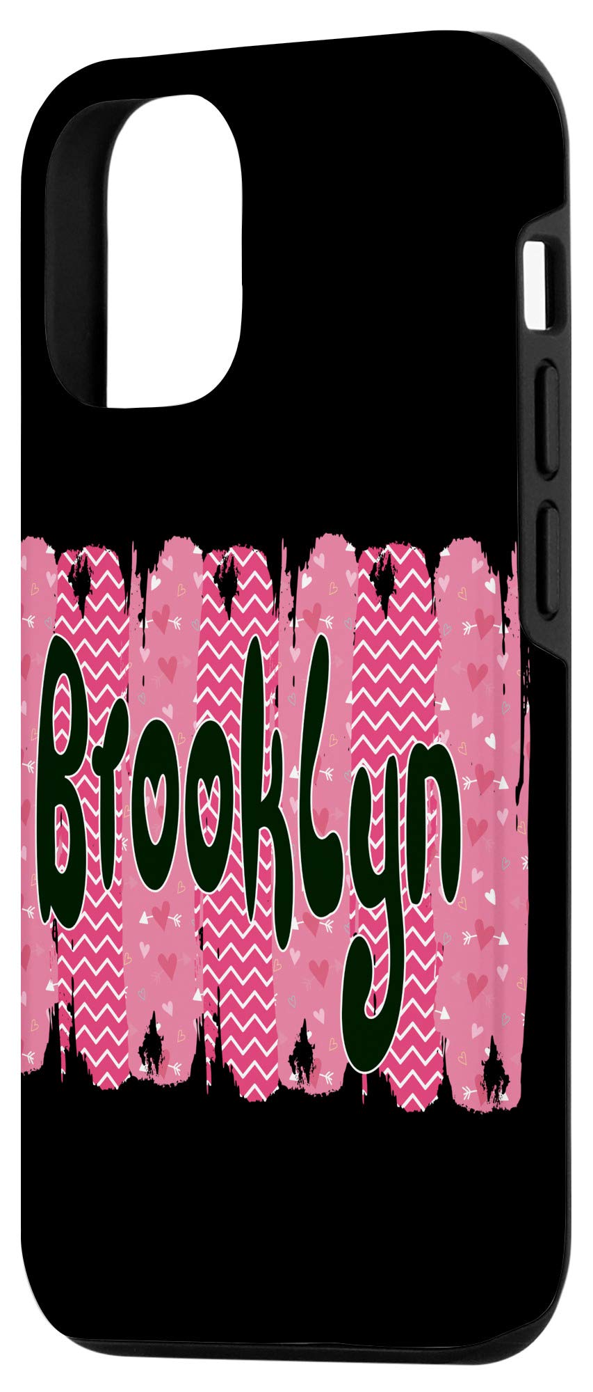 Custom iPhone 12/12 Pro Case with Personalized Name - Brooklyn Style for Women & Girls - Perfect Valentine's Day Gift for Her - Great for Daily Use, Travel & Special Occasions