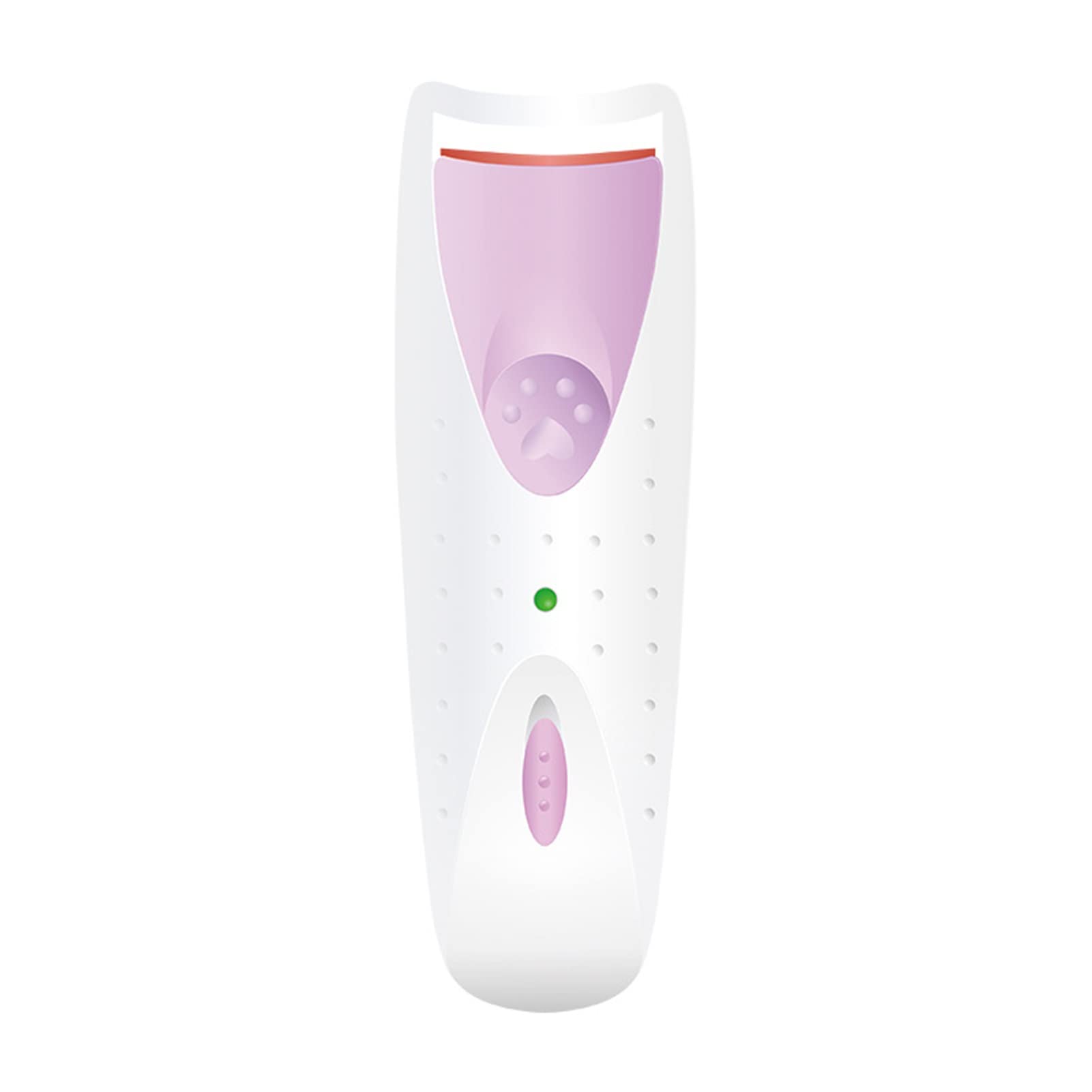 Heated Eyelash Curler with Smart Silicone Pad - Fast Heating Natural Curling Tool for Women (Purple) | Perfect for Daily Makeup, Special Occasions & Travel
