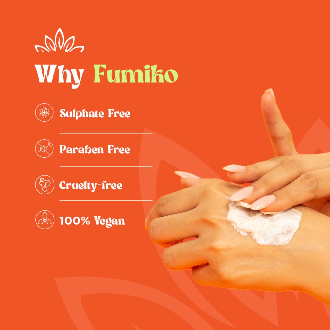 Fumiko Vitamin C Exfoliating Face Scrub with Papaya Extracts & Natural Oils - Brightening, Anti-Aging, Blackhead Removal for Glowing Skin (100ml) | Gentle Daily Exfoliator for Dullness, Pigmentation & Uneven Texture