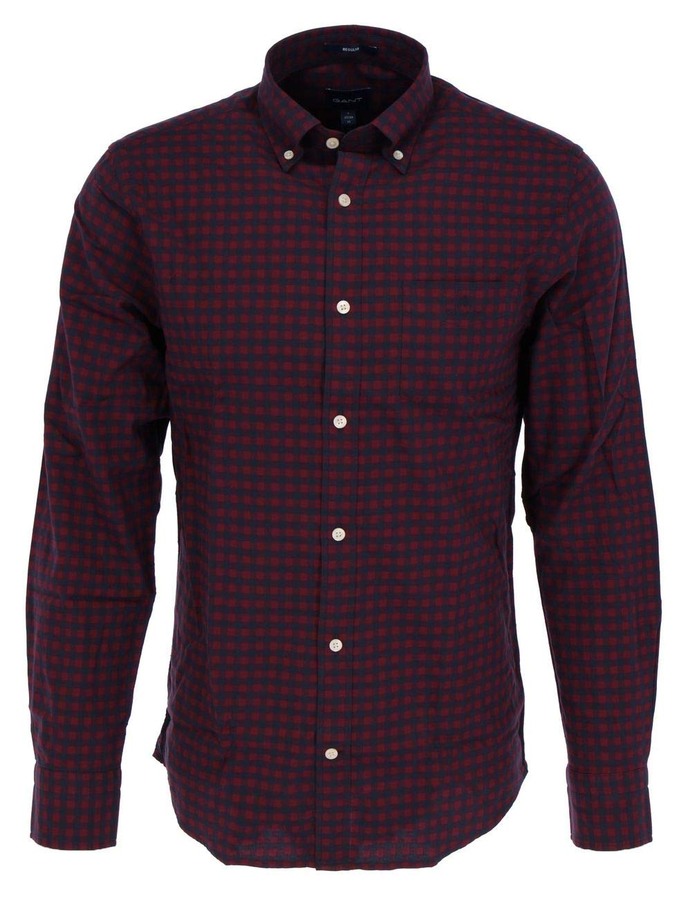 GANT Men's Winter Twill Buffalo Check Flannel Shirt - Warm & Stylish Plaid Button-Up for Casual Outdoors & Layering