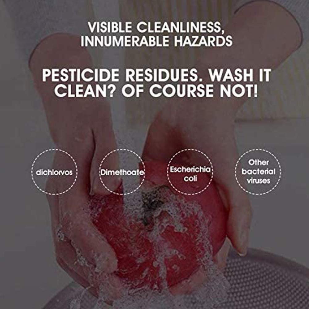 Ozone Generator for Home Use - Multi-Function Fruit & Vegetable Cleaner & Water Purifier - Eliminates Pesticides & Bacteria - Perfect for Kitchen, Office & Household Cleaning