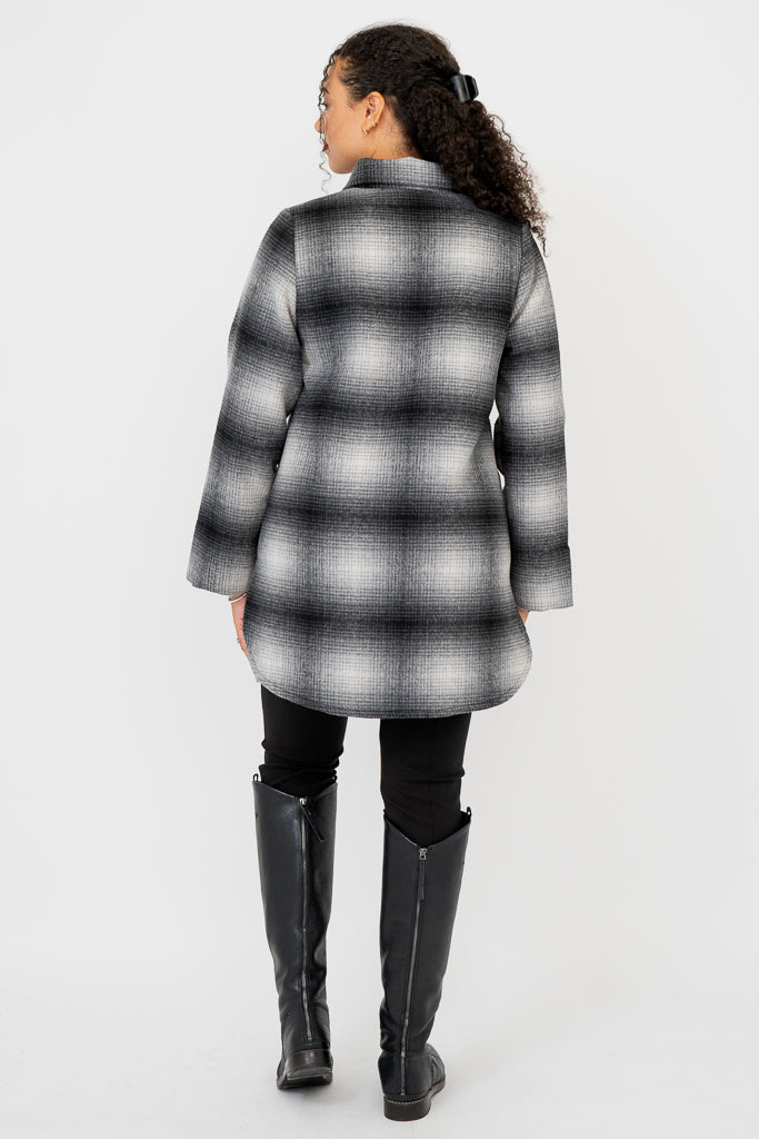 Andrea Women's Phoenix Boiled Wool Coat - Warm Winter Outerwear for Casual & Office Wear