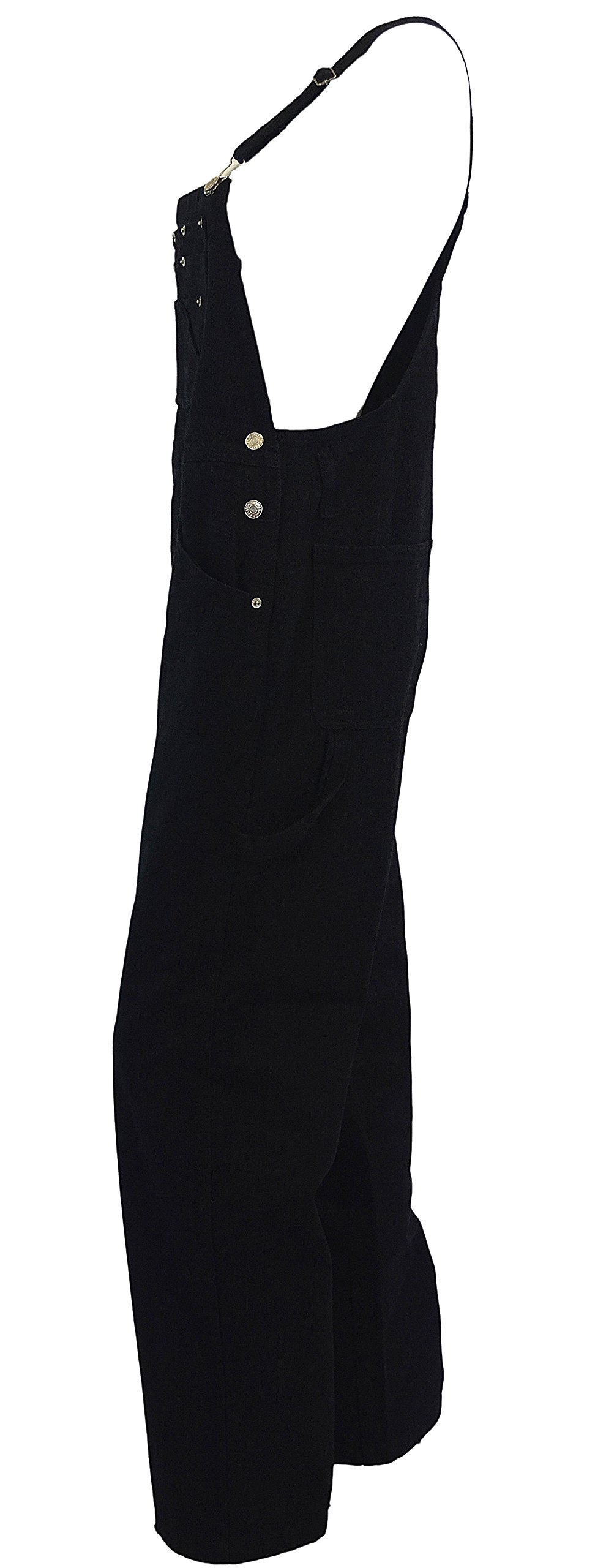Eagle Blue Jeans Women's Black Denim Bib Overalls - X-Small Size for Casual Wear & Work Outfits | Comfortable Jumpsuit for Gardening, DIY Projects & Outdoor Activities