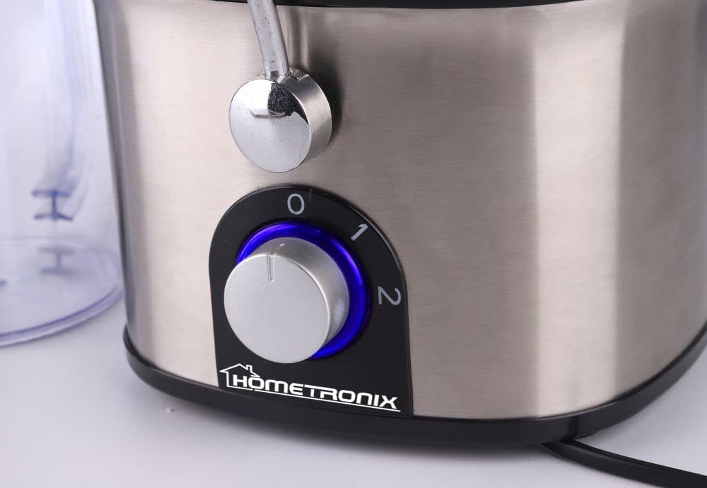 HomeTronix 700W Electric Juicer - High Speed Centrifugal Juice Extractor for Fruits & Vegetables | 2-Speed Settings, Wide Feed Chute, Easy Clean Design with Juice/Pulp Separator | Perfect for Healthy Smoothies, Detox Drinks & Family Breakfasts