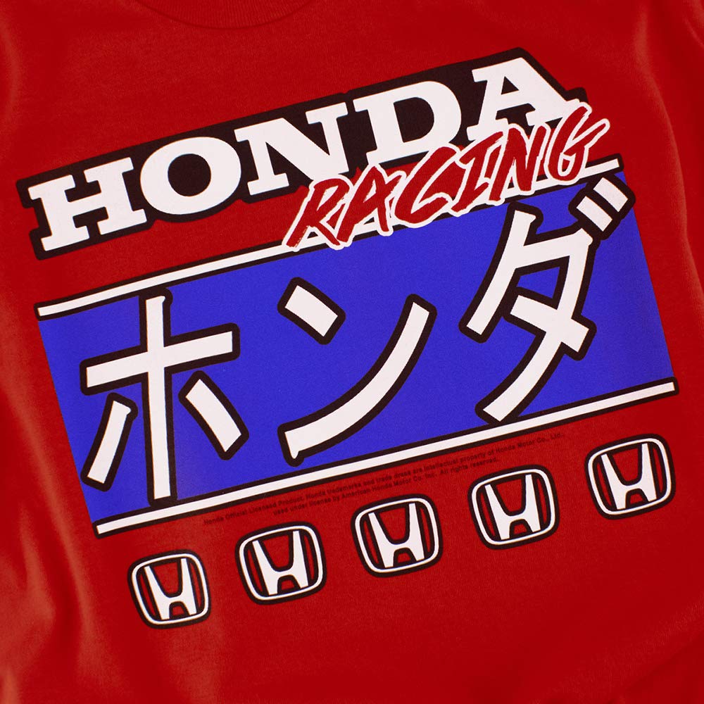 Honda Auto Racing Kanji T-Shirt - Japanese Style Graphic Tee for Car Enthusiasts | Perfect for Casual Wear, Street Fashion & Motorsport Events