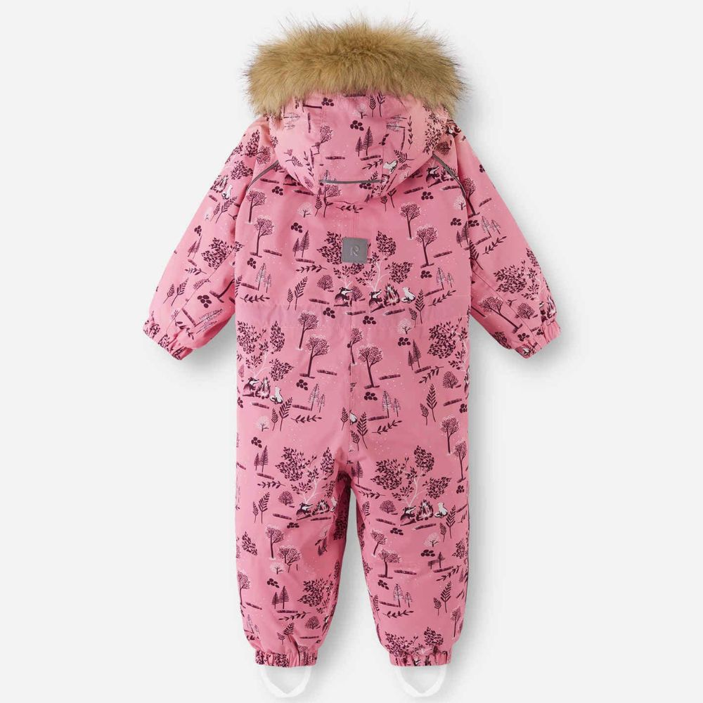 Reima Lappi Baby Snowsuit - Waterproof Winter Jacket & Pants Set for Infants & Toddlers (Sunset Pink) - Perfect for Snow Play, Outdoor Adventures & Cold Weather Protection