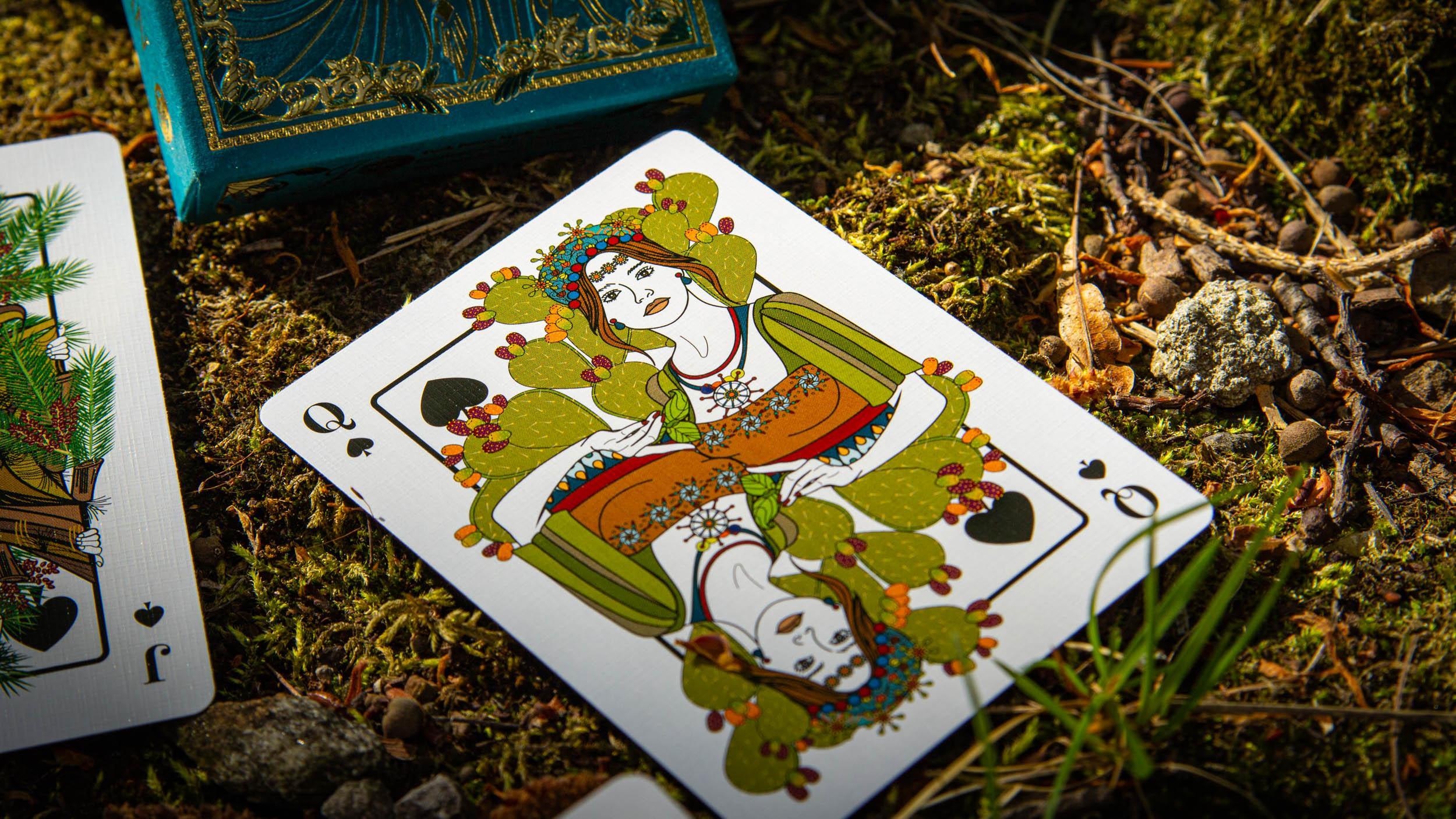 Premium Eco-Friendly The Green Man Summer Playing Cards - Perfect for Outdoor Picnics, Beach Parties & Family Game Nights