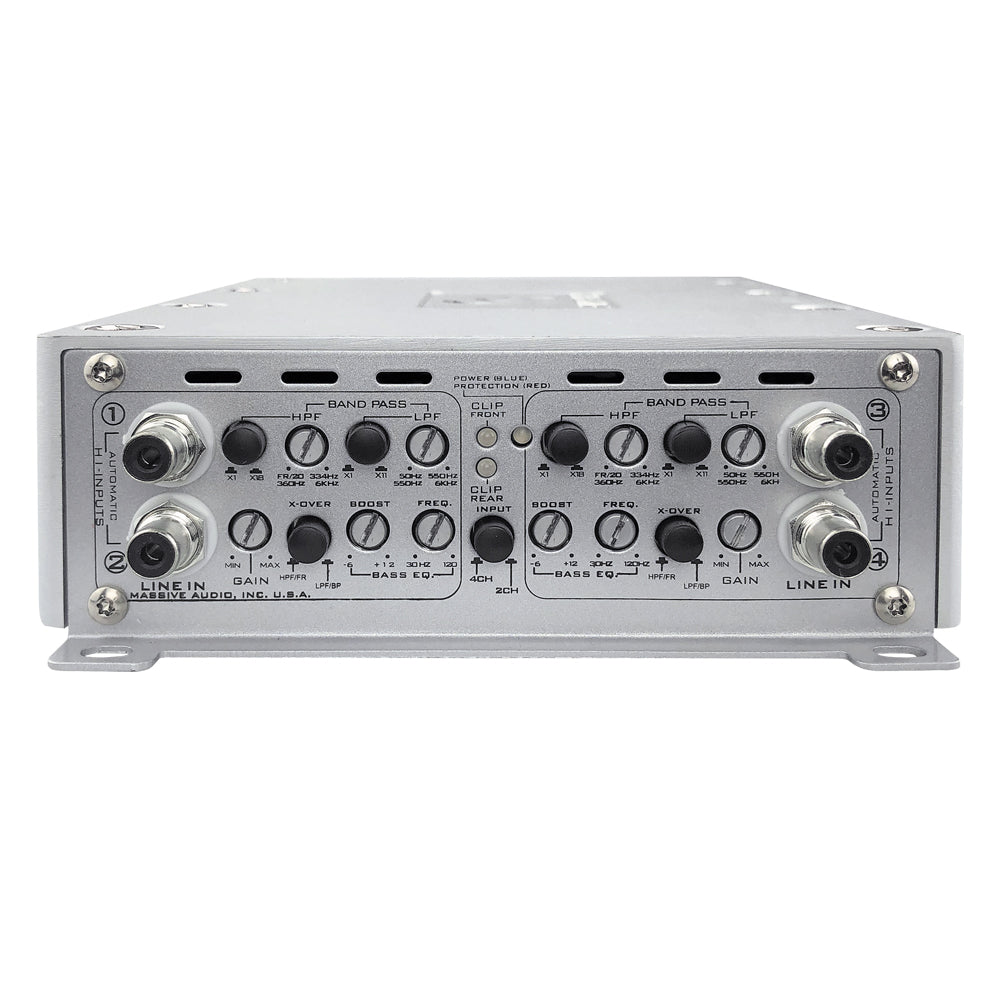 PX4S 150W RMS x 4 Channel Car Amplifier - 4 Ohm Stable for High Power Audio System | Perfect for Car, Truck, SUV & Marine Stereo Upgrades