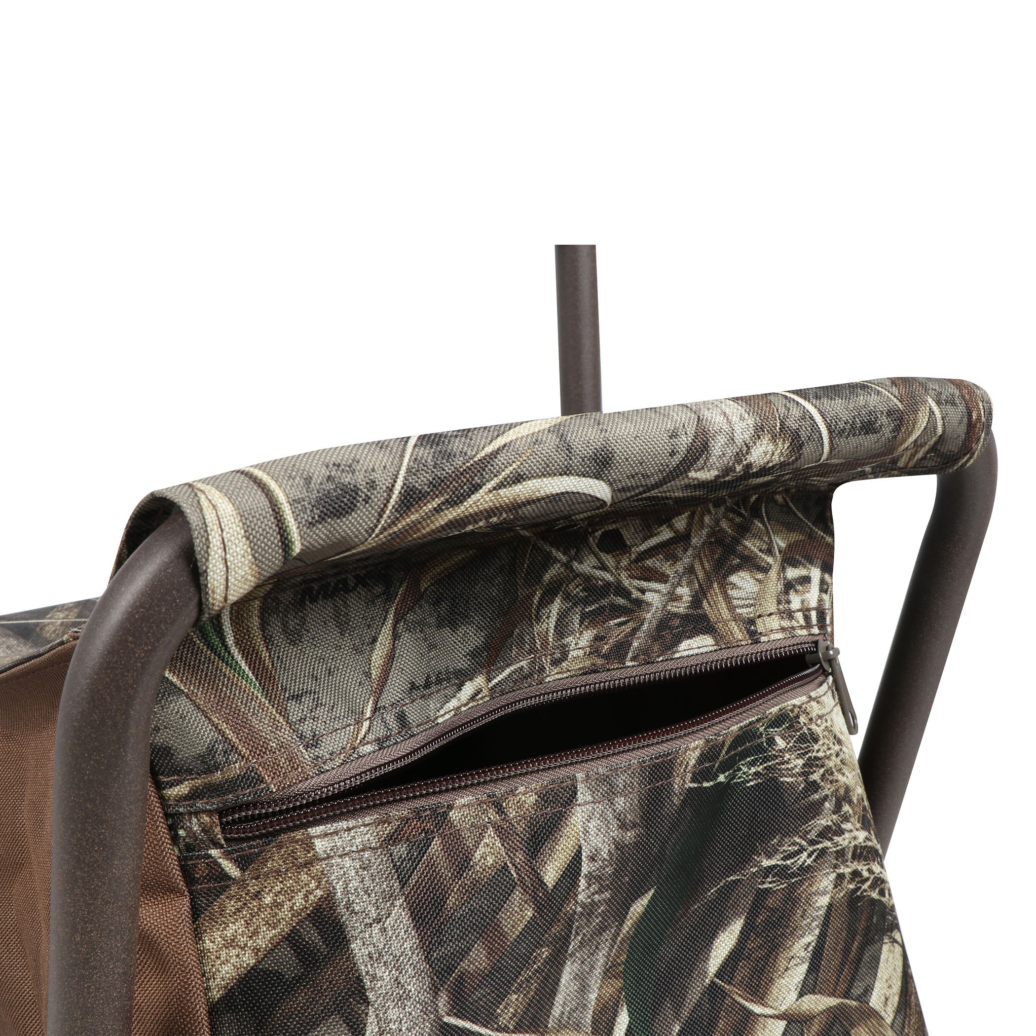 Lightweight Folding Camping Chair with Backrest & Storage Pocket - Portable Stool for Hunting, Fishing, Beach, Picnic - Supports 225 lbs (Camouflage) | Perfect for Outdoor Adventures, Tailgating & Backyard Relaxation