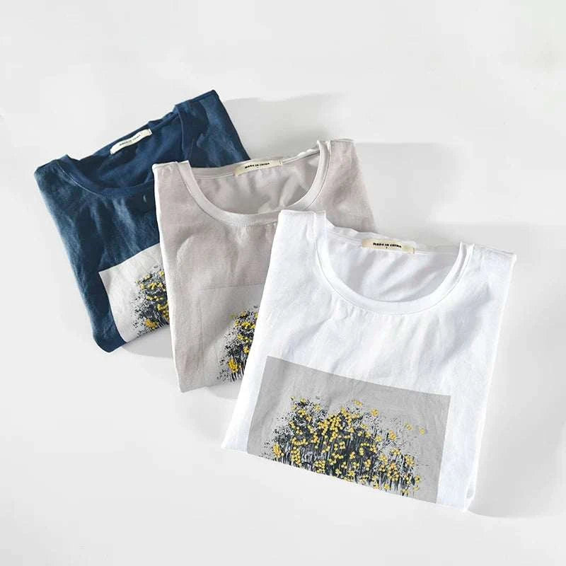 Stylish Tree Print Slim Fit Summer T-Shirt for Men - Breathable Cotton Casual Tee for Outdoor Activities & Vacation Wear