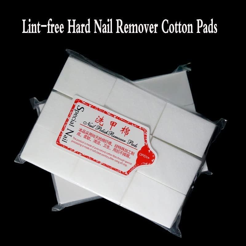 1000 Pcs Sminakh Lint-Free Nail Wipes - Premium Cotton Pads for Gel Nail Polish Removal, Eyelash Extension Glue Cleaning & Nail Care | Gentle, Absorbent & Non-Irritating for Salon & Home Manicure Use