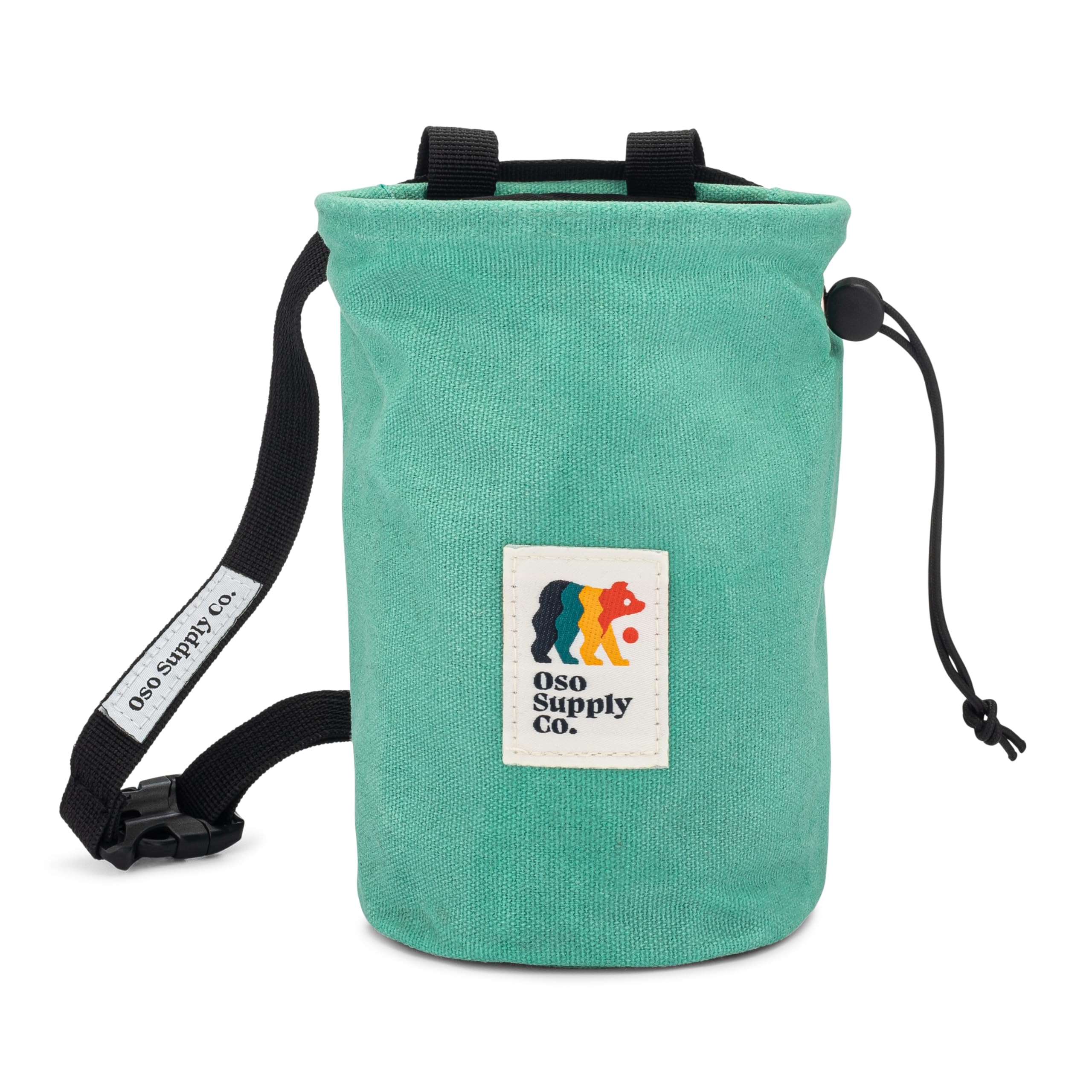 Premium Waxed Canvas Chalk Bag for Rock Climbing & Bouldering - Durable Chalk Bucket with Adjustable Belt, Waterproof & Zippered Pocket - Ideal Climbing Gear for Indoor Gym & Outdoor Adventures - Perfect for Sport Climbing, Training & Mountain Excursions