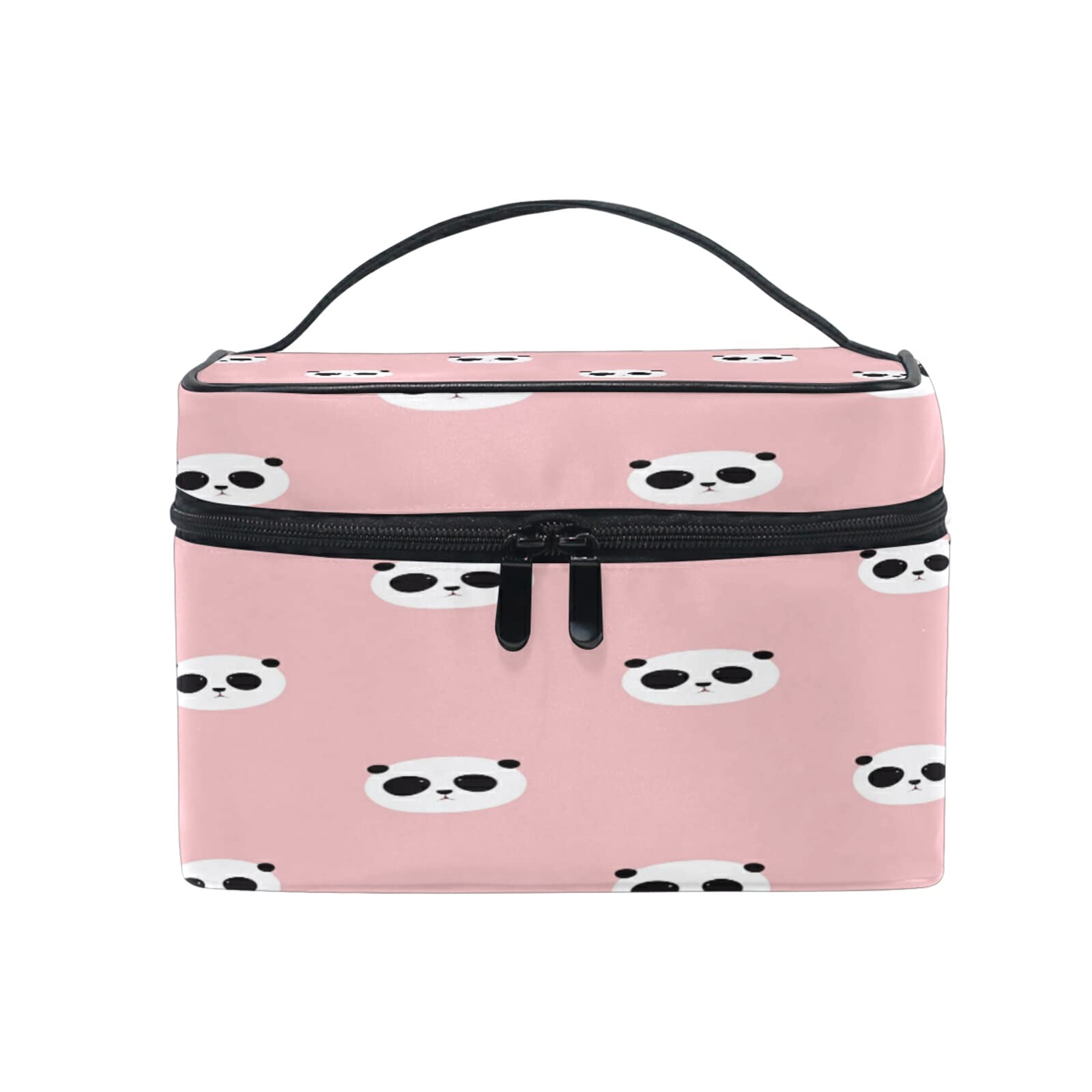 Cute Panda Head Cosmetic Bag Organizer - Travel Makeup Storage Pouch with Handle for Women & Girls | Perfect for Travel, Gym, and Daily Use