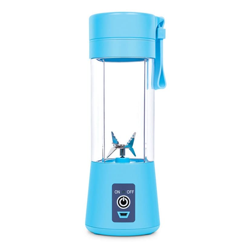 Portable USB Rechargeable Mini Juicer - Multifunctional Personal Blender for Smoothies, Juices - Easy to Use & Clean - Perfect for Travel, Office, Gym, Home Kitchen (6 Blades, Color C) - Compact Design for On-the-Go Healthy Lifestyle