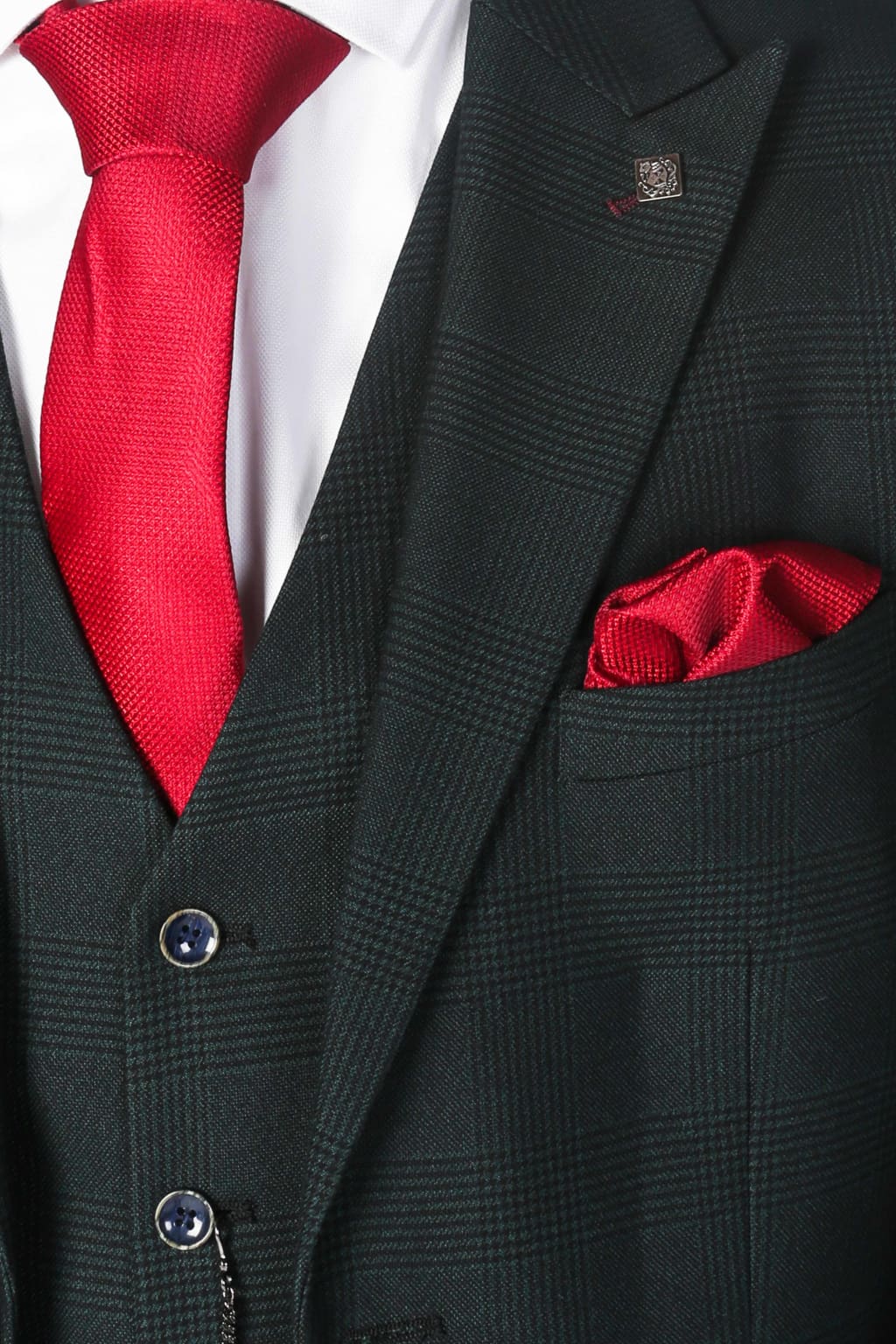 Premium Jasper Green Men's Three Piece Suit - Slim Fit Business Formal Wear for Weddings, Interviews & Special Occasions