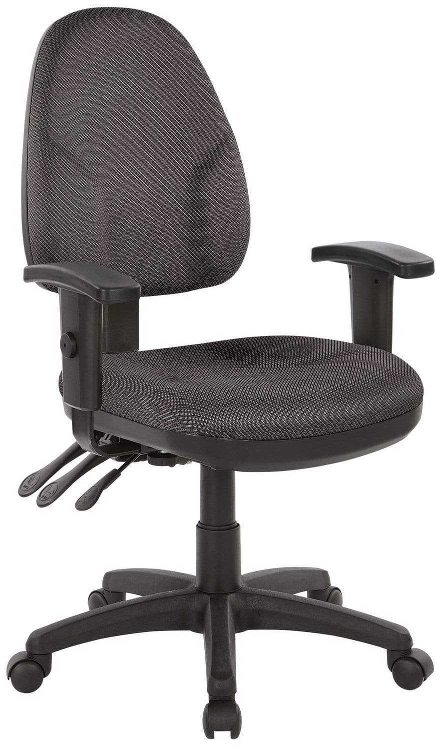Ergonomic Office Task Chair with Dual Function - Adjustable Height & Lumbar Support for Home & Office Workspaces | Comfortable Desk Chair for Long Hours Sitting | Perfect for Remote Work, Gaming & Study