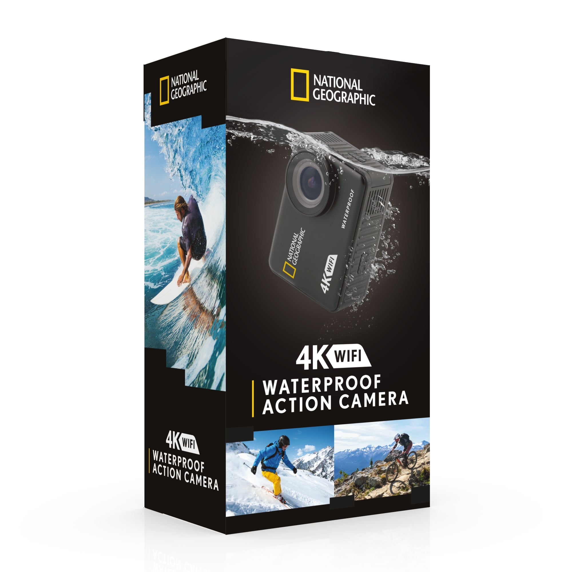National Geographic 4K Ultra HD Waterproof Action Camera with WiFi - Perfect for Outdoor Adventures, Surfing, Hiking & Vlogging