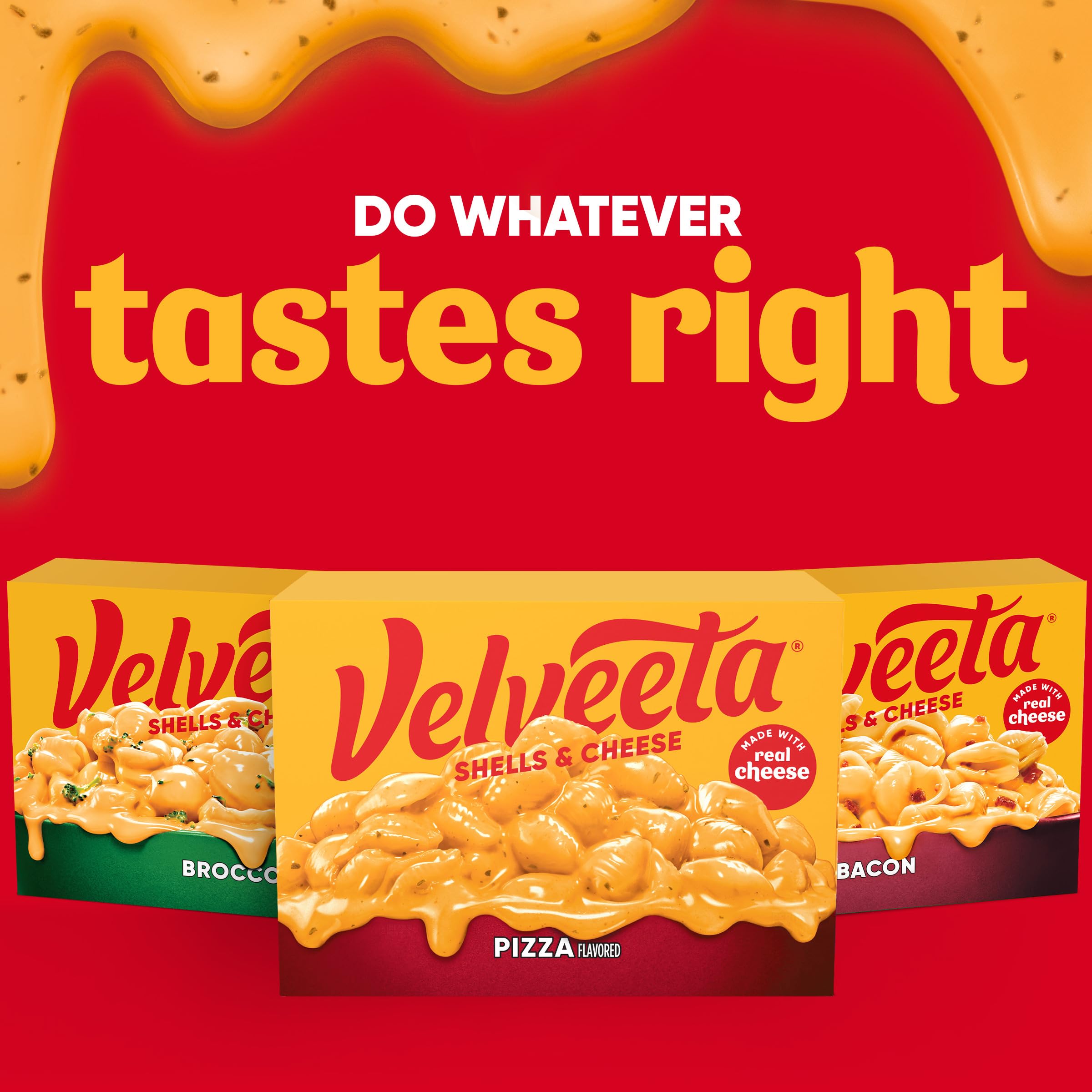 Velveeta Pizza Flavored Shells & Cheese - 10.9 oz Box with Shell Pasta, Cheese Sauce & Seasoning | Easy Microwave Meal for Kids & Family Dinners | Perfect for Quick Lunches, Snacks & Comfort Food