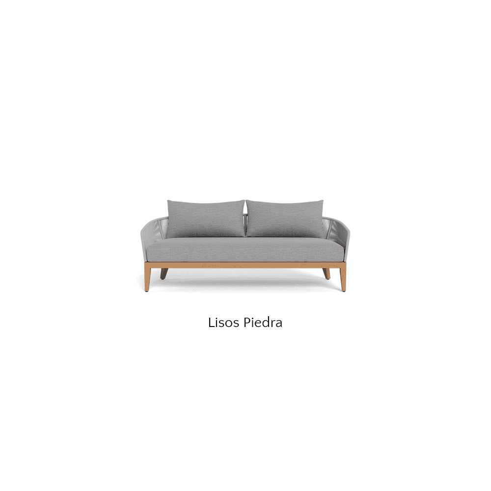 Avalon Outdoor 2-Seat Patio Sofa with Cushions - Waterproof Wicker Furniture for Garden, Balcony, and Poolside Relaxation