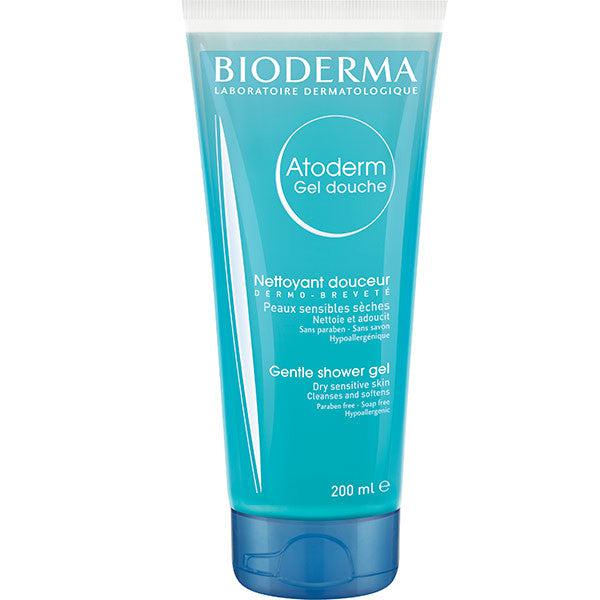 Bioderma Atoderm Shower Gel for Dry & Sensitive Skin - Hydrating Body Wash with Niacinamide - Gentle Cleanser for Daily Use in Bath & Shower