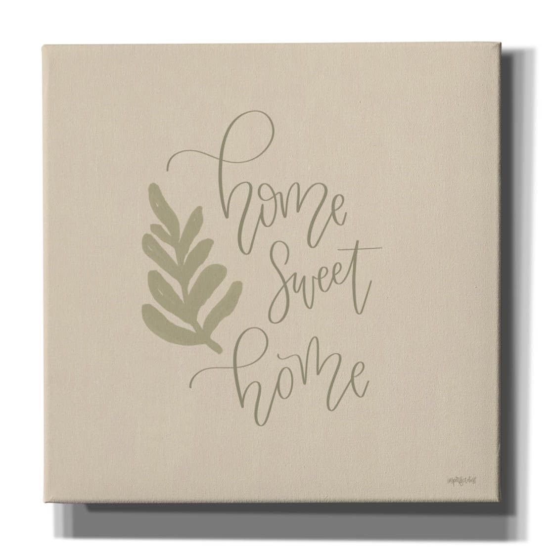 Epic Graffiti 'Home Sweet Home' Wall Art Canvas Print by Imperfect Dust - 12x12 Inch Modern Home Decor for Living Room, Bedroom & Office