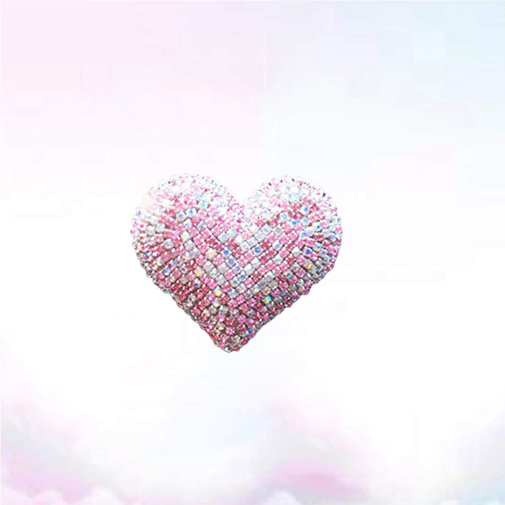 Crystal Heart Car Air Vent Clip - Rhinestone Bling Car Accessory for Women | Valentine's Day Gift | Pink Car Decor for Dashboard & Interior Styling