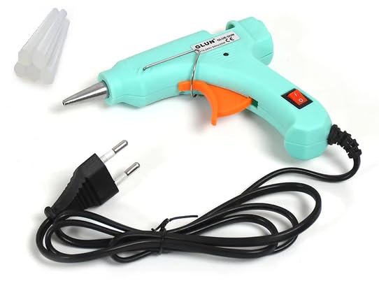 Qwid 20W Hot Glue Gun Kit with 5 Glue Sticks - Perfect for DIY Arts & Crafts, Home Repairs, Woodworking, School Projects & Holiday Decorations - Fast Heating Adhesive Tool for Creative Projects & Household Fixes