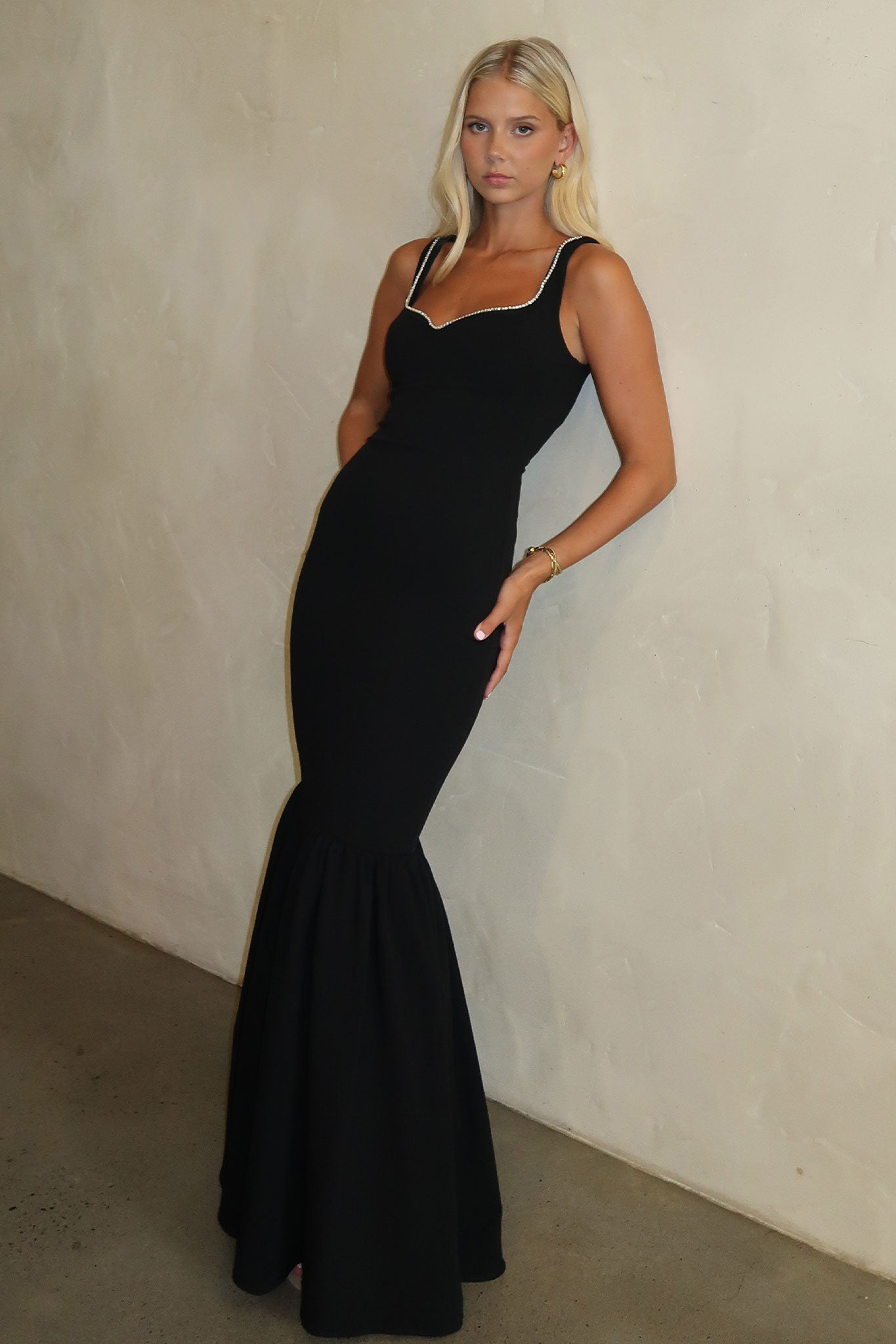 Emberly Maxi Dress for Women - Elegant Black Long Summer Dress | Perfect for Beach, Vacation & Casual Outings