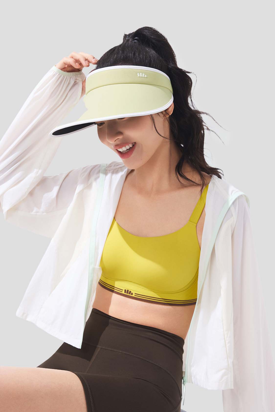 Guji Wide Brim Women's Sun Visor Hat UPF50+ for Outdoor Activities - Beach, Golf, Hiking & Gardening (BM569)
