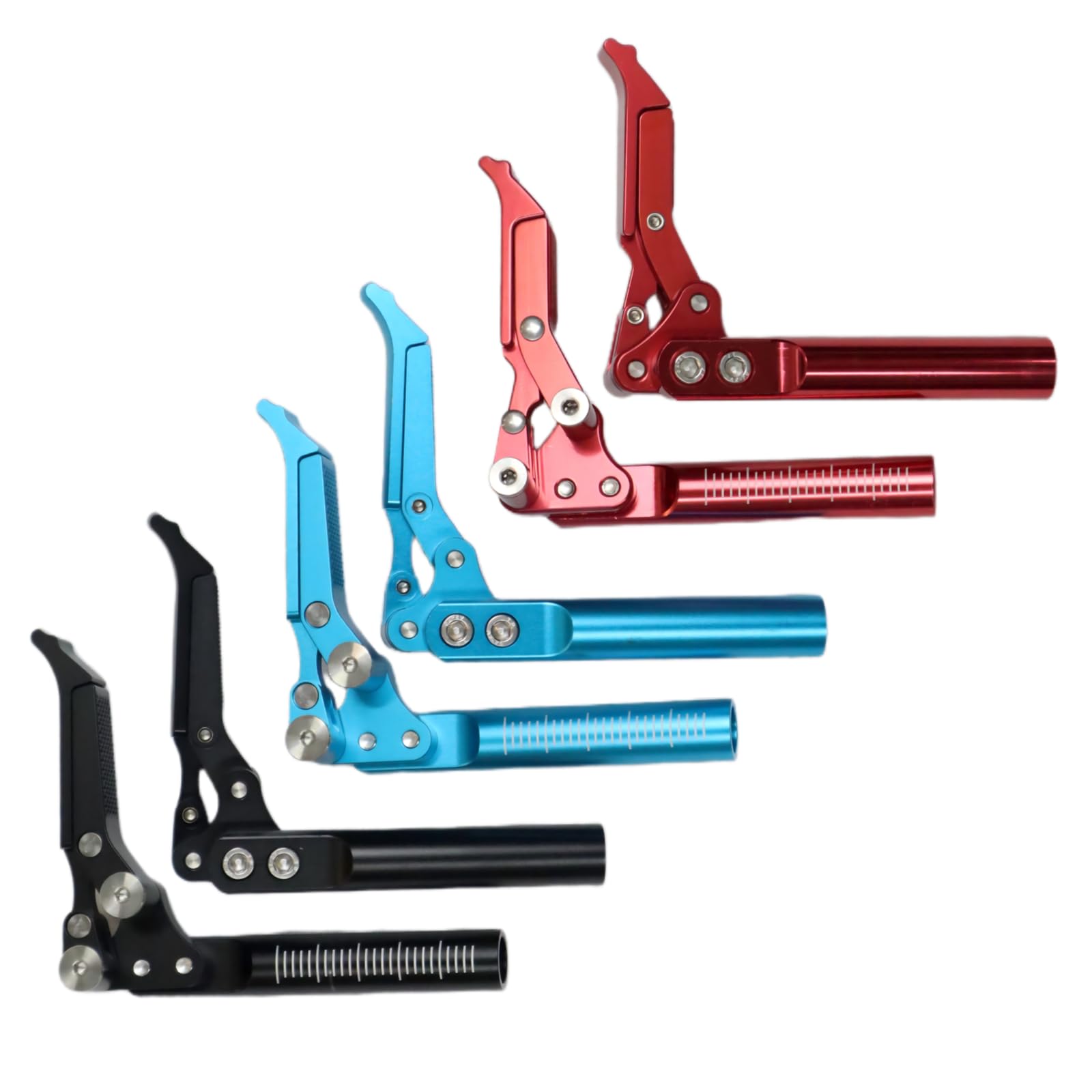 Premium Aluminum Alloy Wheelchair Brake - Heavy Duty Scissor Wheel Lock for Sports & Mobility Chairs (Red) | Ideal for Basketball, Tennis & Outdoor Wheelchair Activities