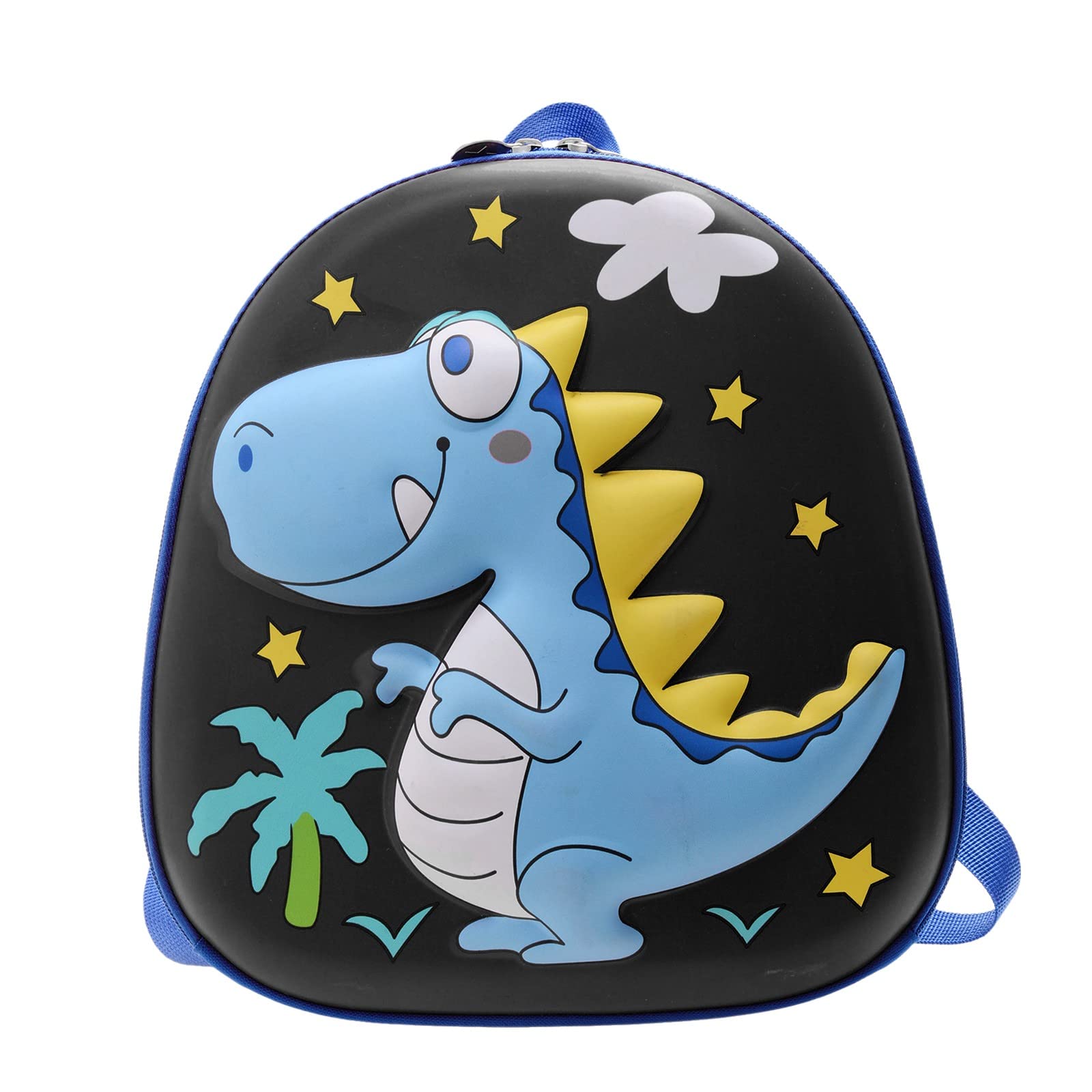 Durable Travel Backpack for Men & Students - Lightweight Dinosaur Pattern School Backpack with Zipper, Funny Cartoon Design for Kids & Teens (Black, One Size) - Perfect for School, Travel, Hiking & Daily Use