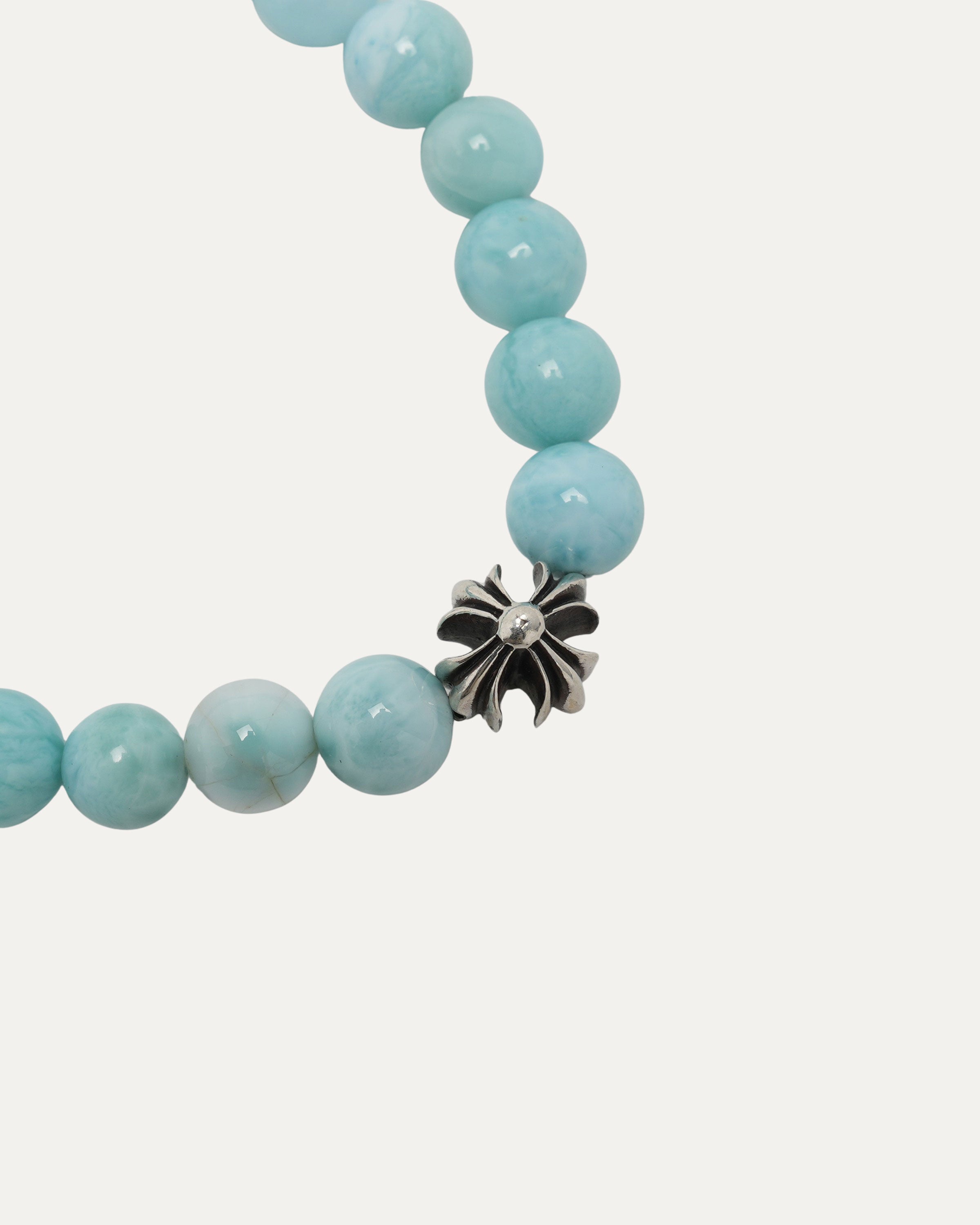 6mm Plus Cross Bead Bracelet - Religious Jewelry for Women & Men, Christian Gifts, Adjustable Prayer Beads (Perfect for Church, Daily Wear & Spiritual Protection)
