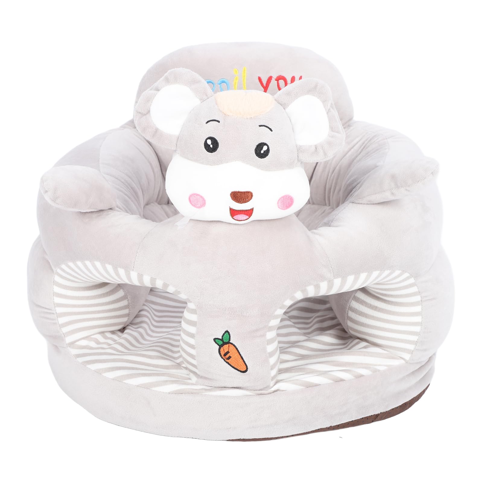 **Soft Animal-Shaped Baby Support Sofa - Plush Floor Cushion for Sitting Posture Support, Indoor Play & Nursery Comfort (Style #3)**    *Perfect for playtime, tummy time, or cozy reading nook in the nursery!*