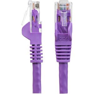 3m Purple Cat6 Ethernet Patch Cable with Snagless RJ45 Connectors - High-Speed Internet Cable for Gaming, Streaming & Home Office Network Setup