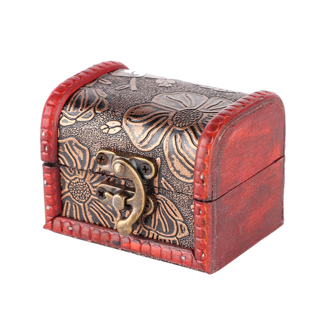 Shanrya Vintage Jewelry Storage Box - Elegant Travel Jewelry Organizer Case for Makeup Artists & Jewelry Lovers (Lotus Design) - Perfect for Travel, Home & Professional Makeup Kits