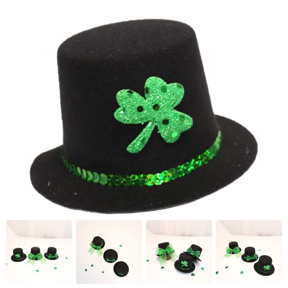1pc Irish Leprechaun Hat Hair Clip - Shamrock Leaf Hairpin for St. Patrick's Day, Christmas, Cosplay & Dress Up - Fun Accessory for Kids, Pets & Party Costumes