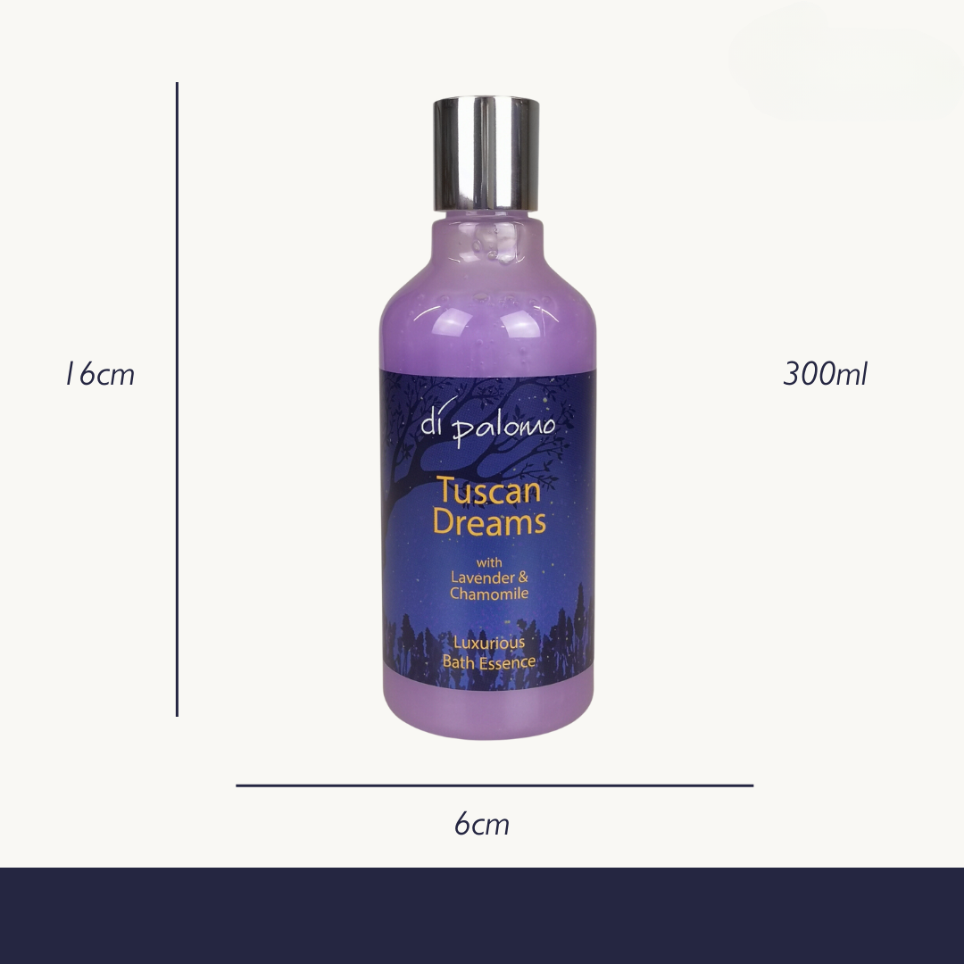 Di Palomo Tuscan Dreams Bath Essence 300ml - Luxury Aromatherapy Bath Oil for Relaxation & Stress Relief - Perfect for Spa Nights & Self-Care Rituals