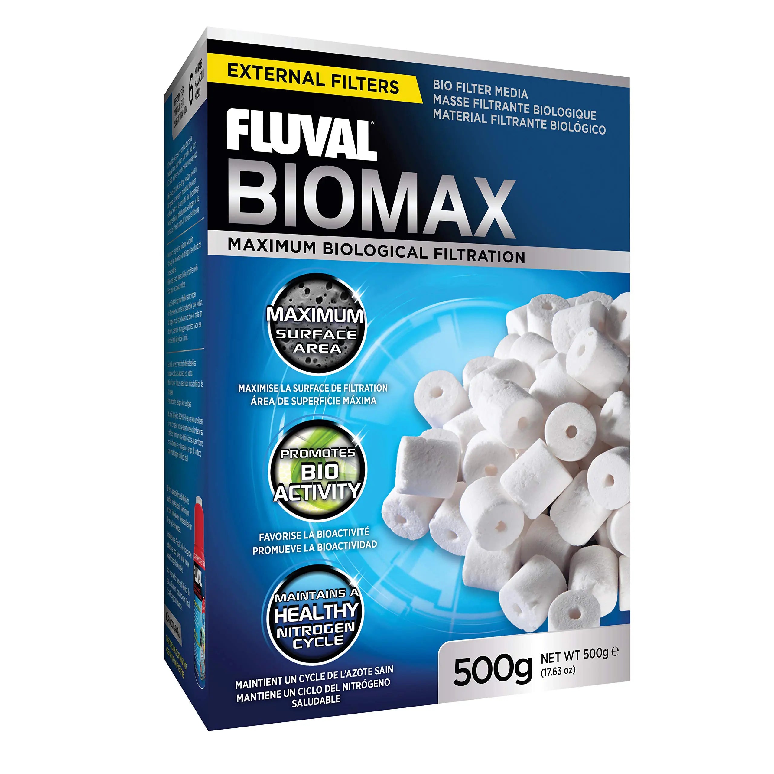Fluval Premium Assorted External Filter Media for Aquariums – Bio Rings, Carbon & Sponge for Crystal Clear Water – Ideal for Fish Tanks, Ponds & Aquatic Habitats